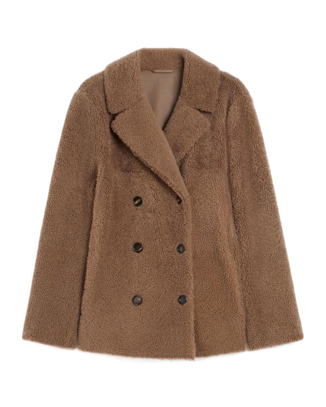 Max Mara Brown 'S Futura Double-Breasted Short Coat