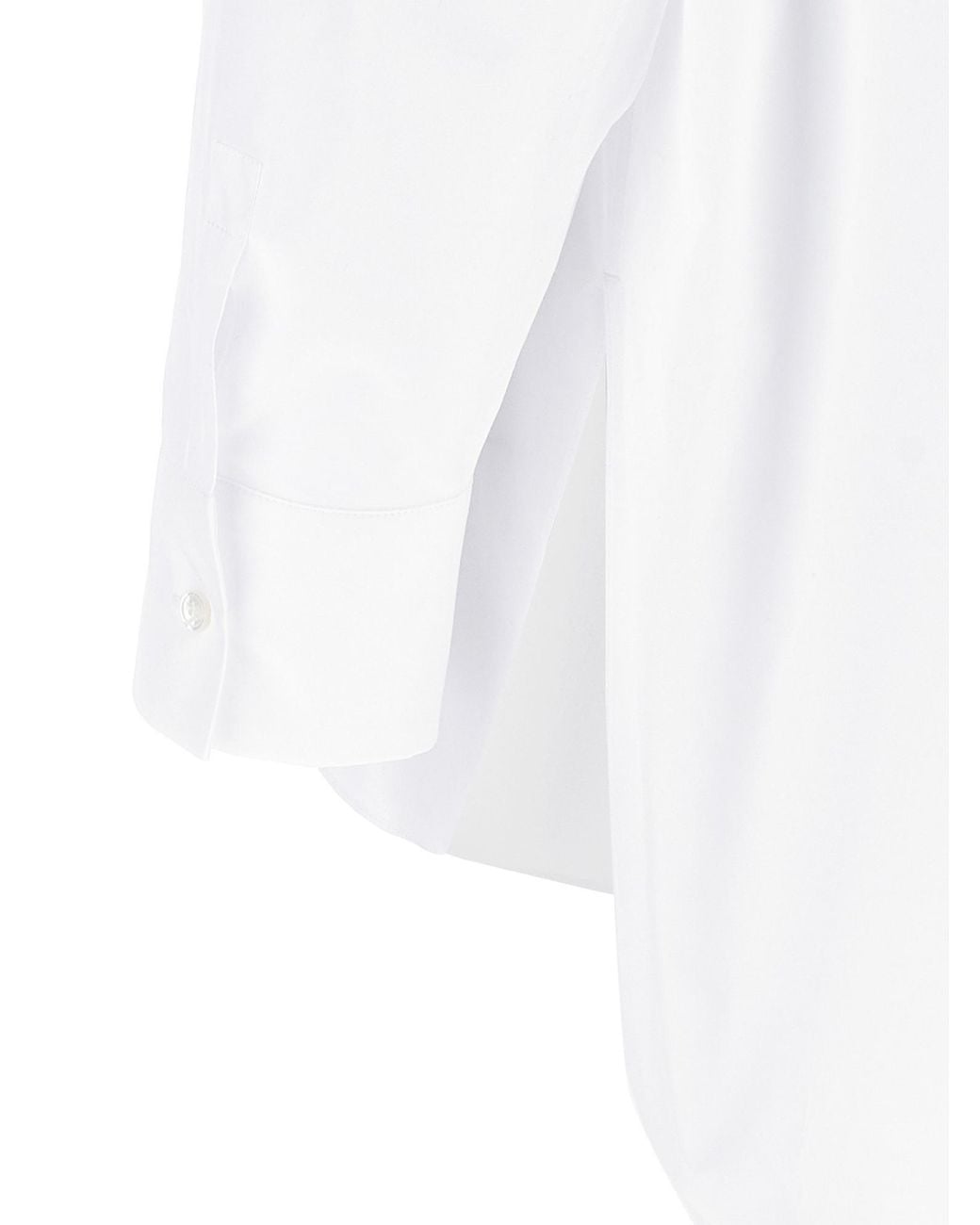 Max Mara White 'S Gerona Button-Up Long-Sleeved Top