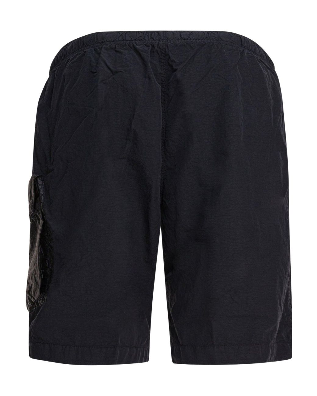 C P Company Blue Logo Plaque Cargo Swim Shorts for men