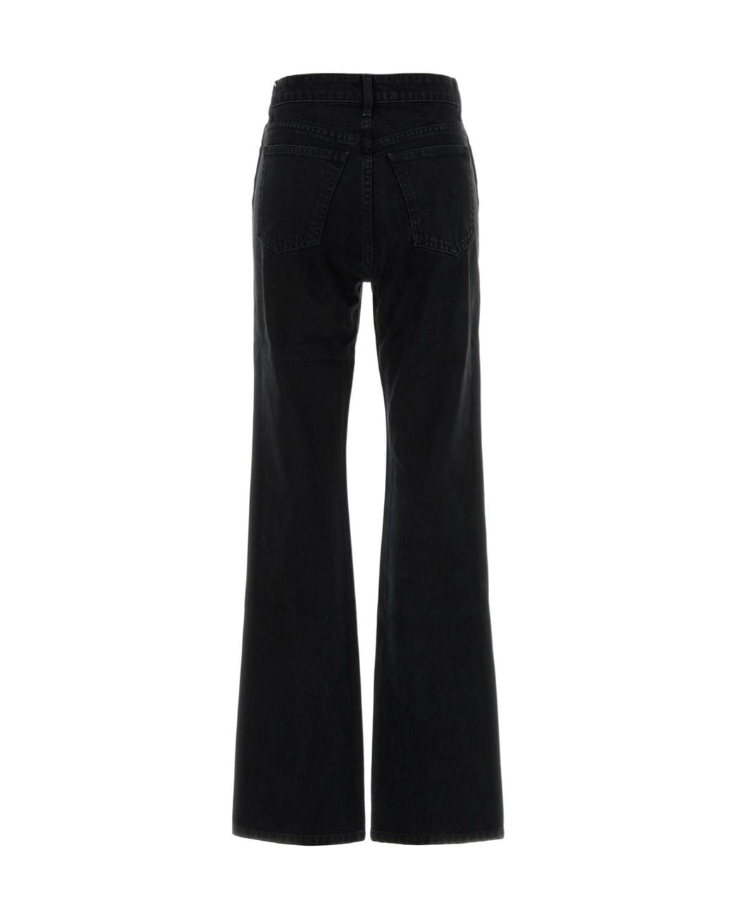 Khaite Black Straight-Leg Jeans