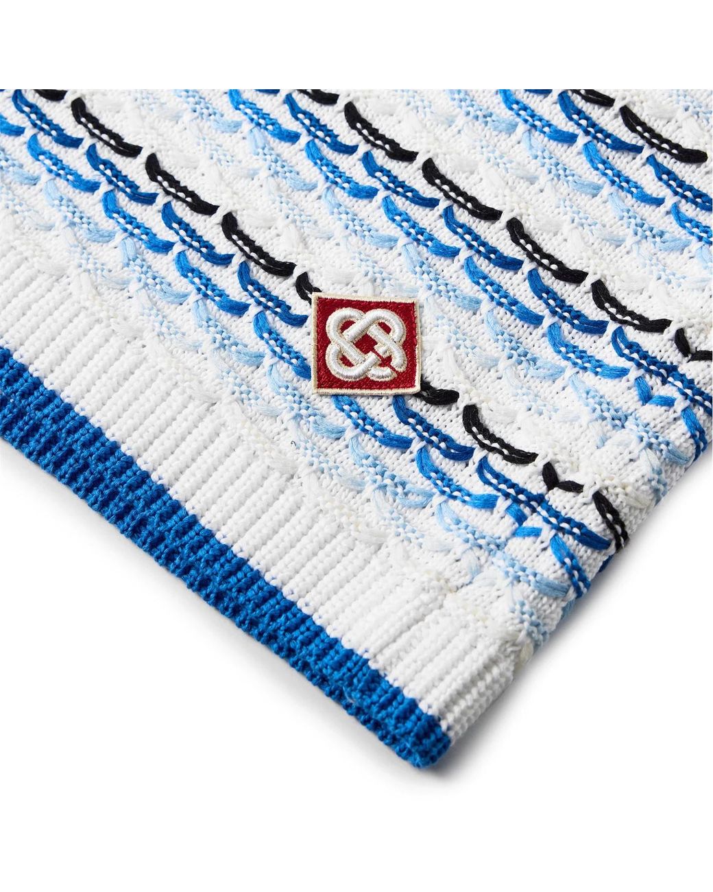 Casablanca Blue Logo Patch Shorts for men