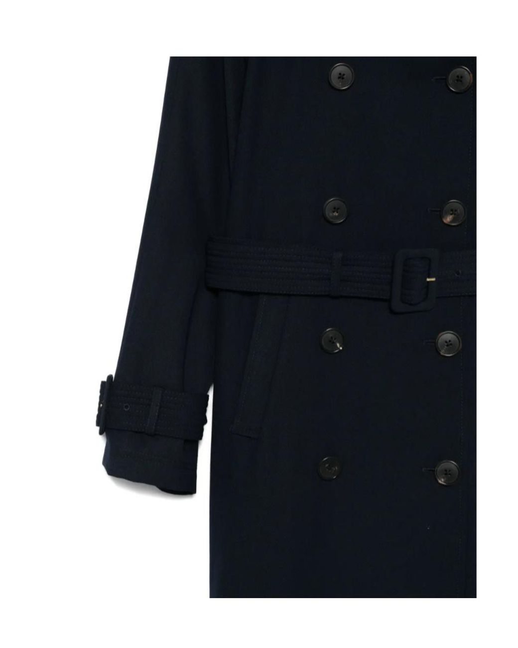 Veronica Beard Blue Conneley Belted Trench Coat