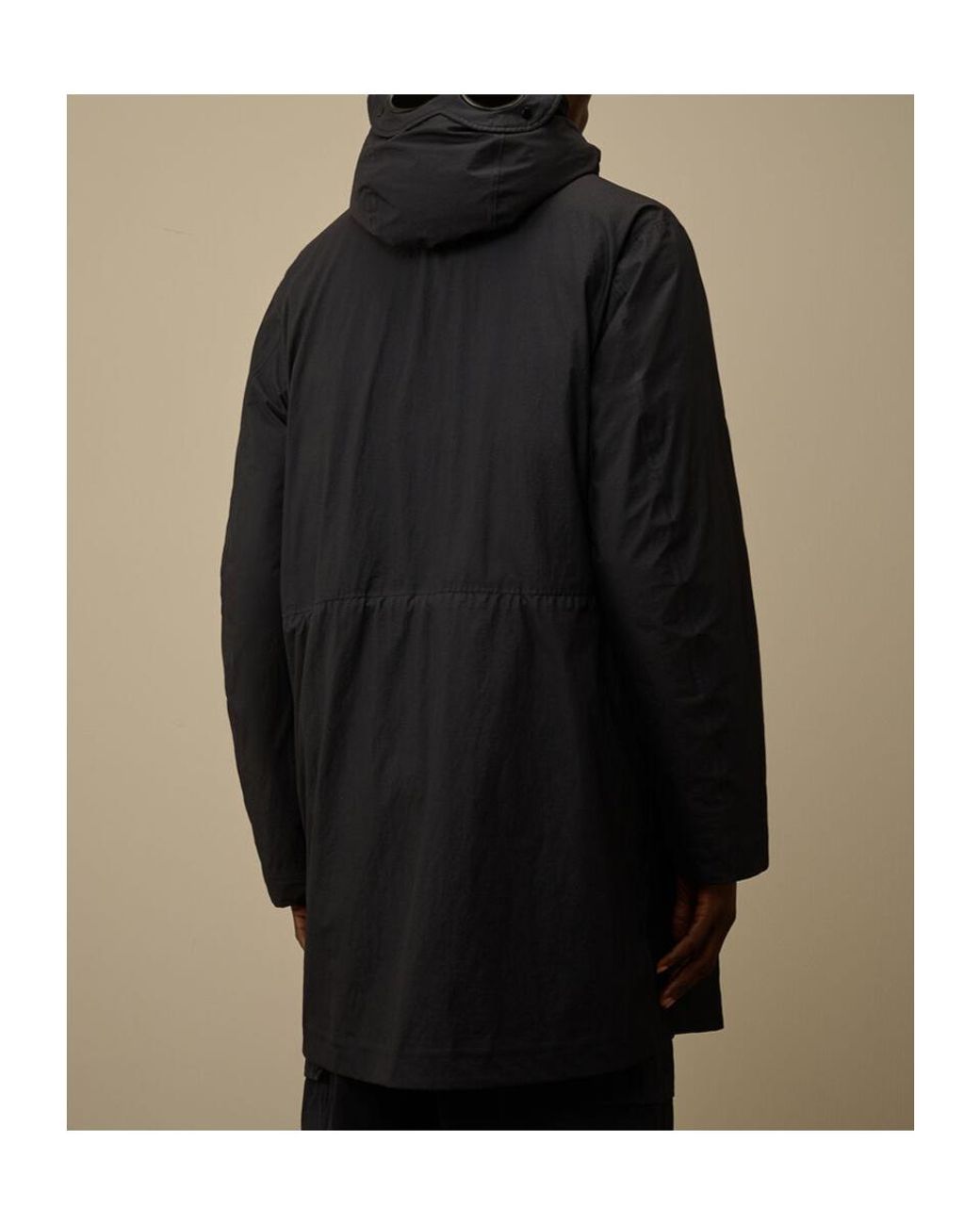 C P Company Black Mille Goggle Jacket for men