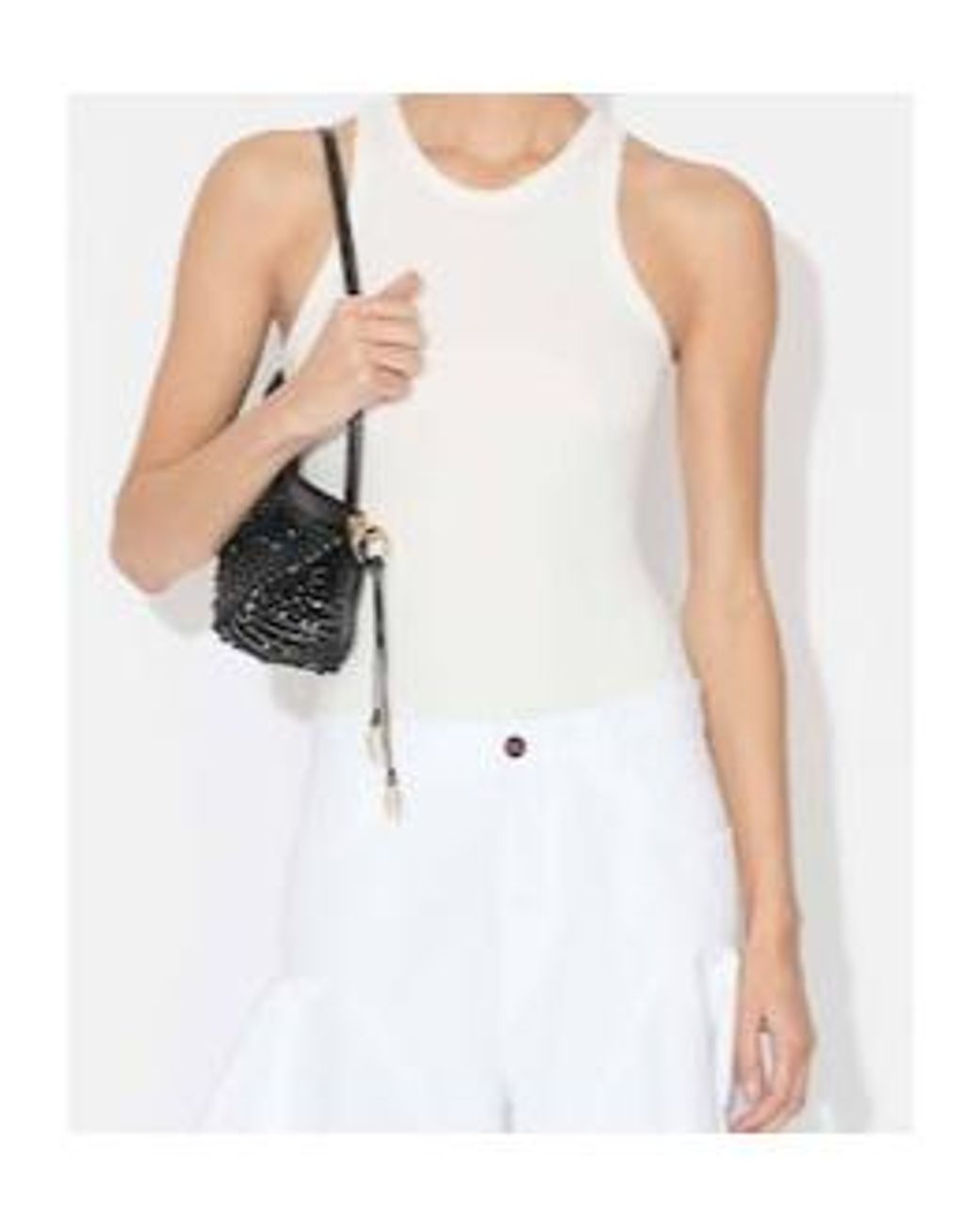 Alaïa White Alaïa Sculpting Rib Jersey Bodysuit
