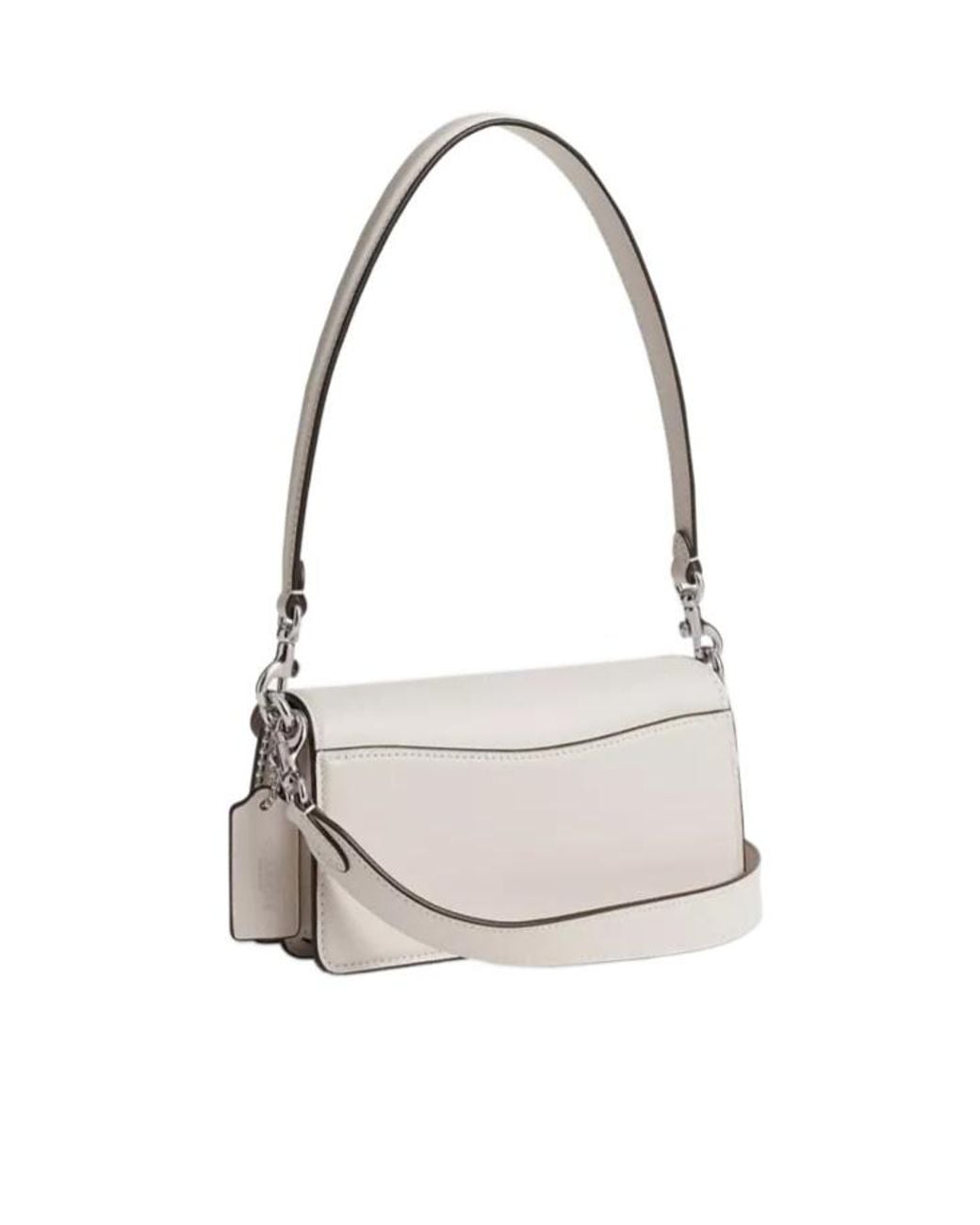 COACH White Tabby Monogrammed Shoulder Bag