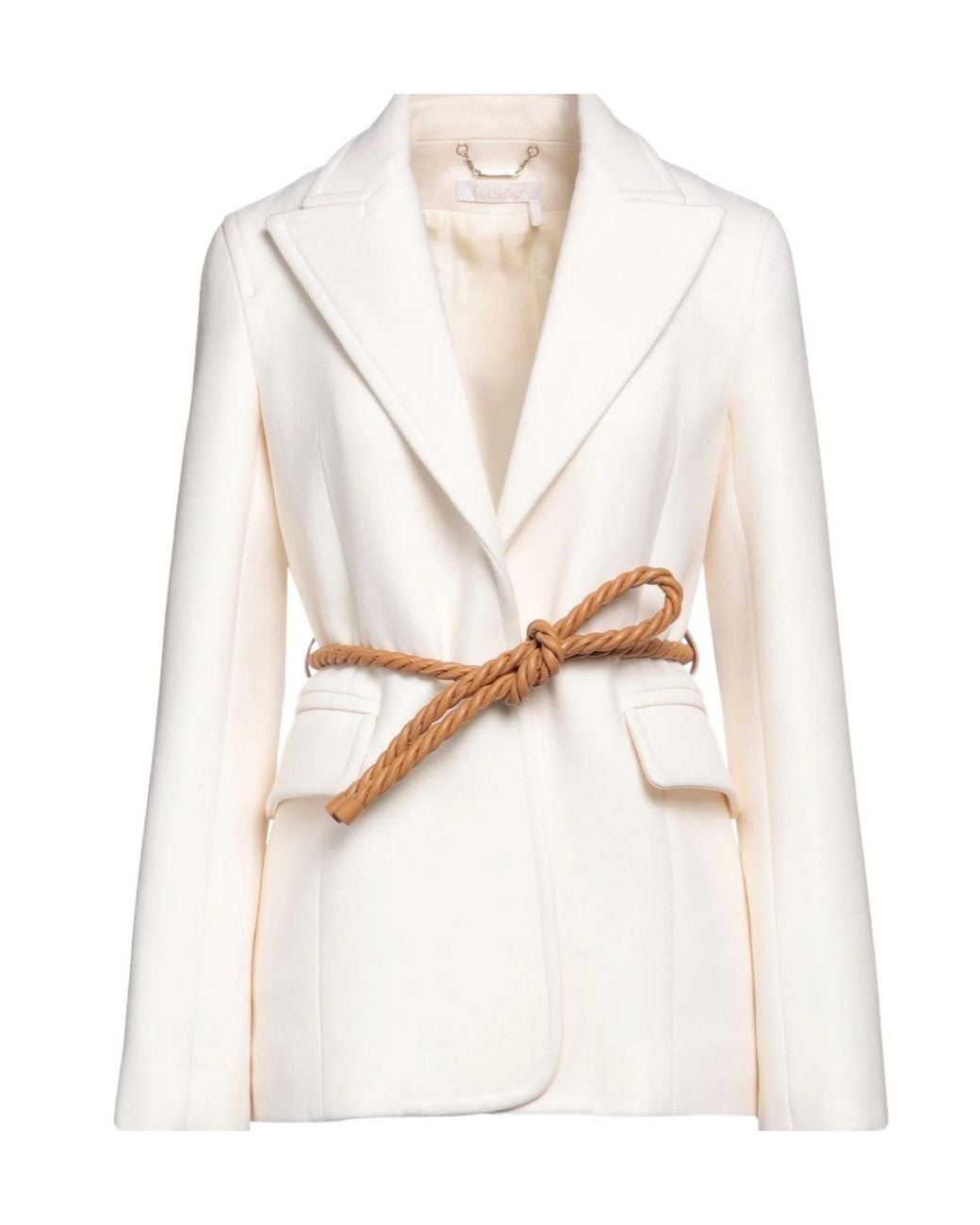 Chloé White Minimalist Single- Blazer