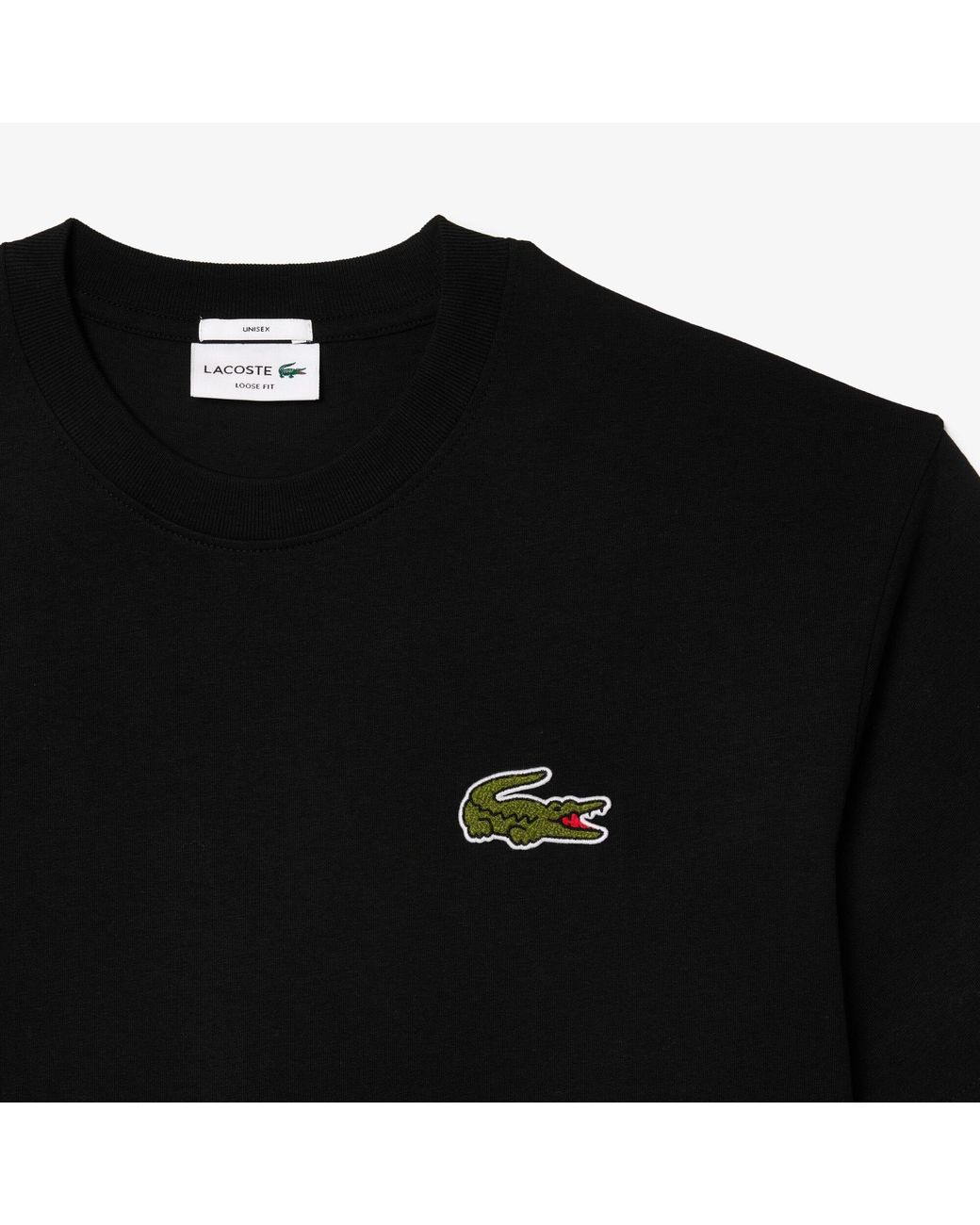 Lacoste Black Crewneck Shortsleeve Tshirt for men