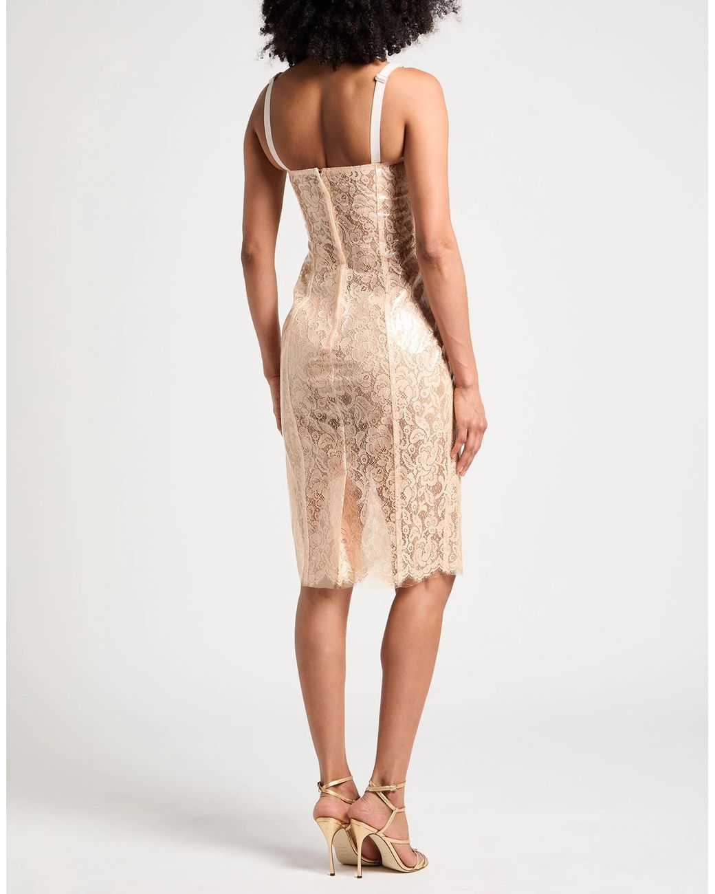 Dolce & Gabbana Natural Sheath Dresses