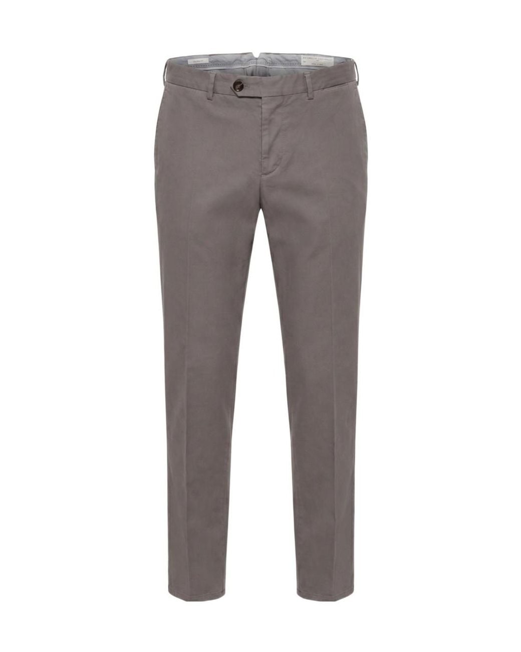 Brunello Cucinelli Gray Casual Pants With Belt Loops for men