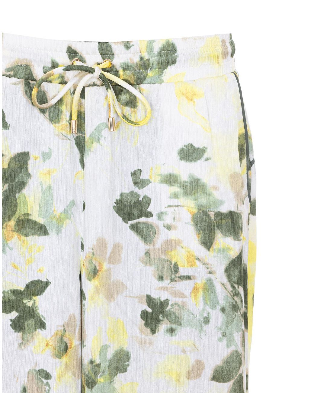 Liu Jo White Drawstring Wide Leg Trousers