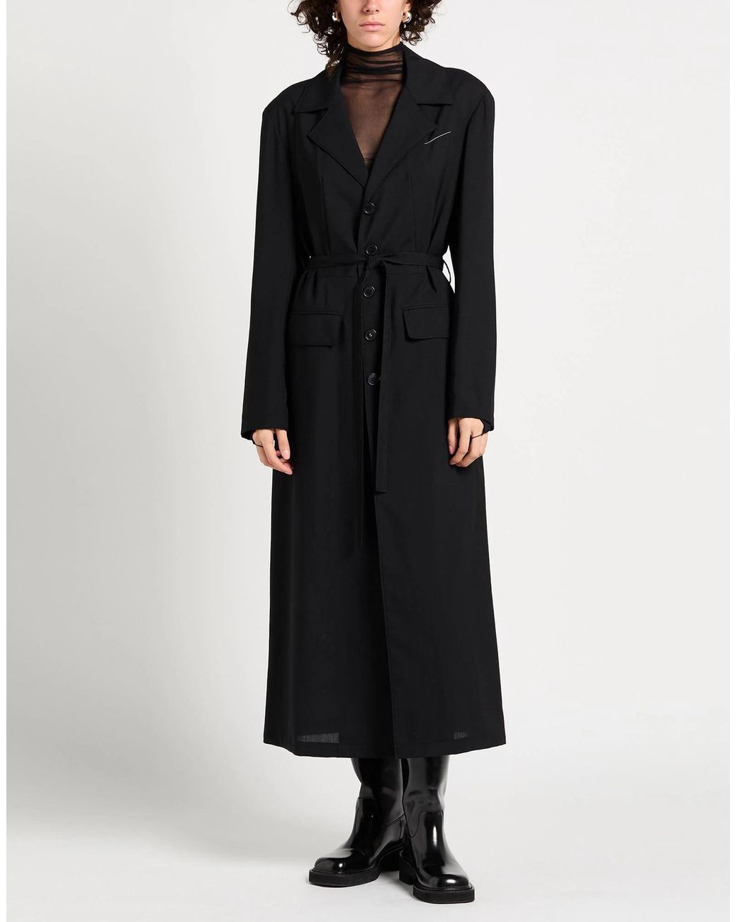 MM6 by Maison Margiela Black Full-Length Jacket