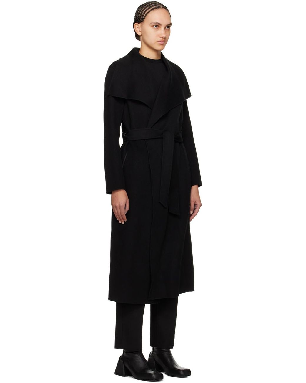 Mackage Black Belted Long Coat