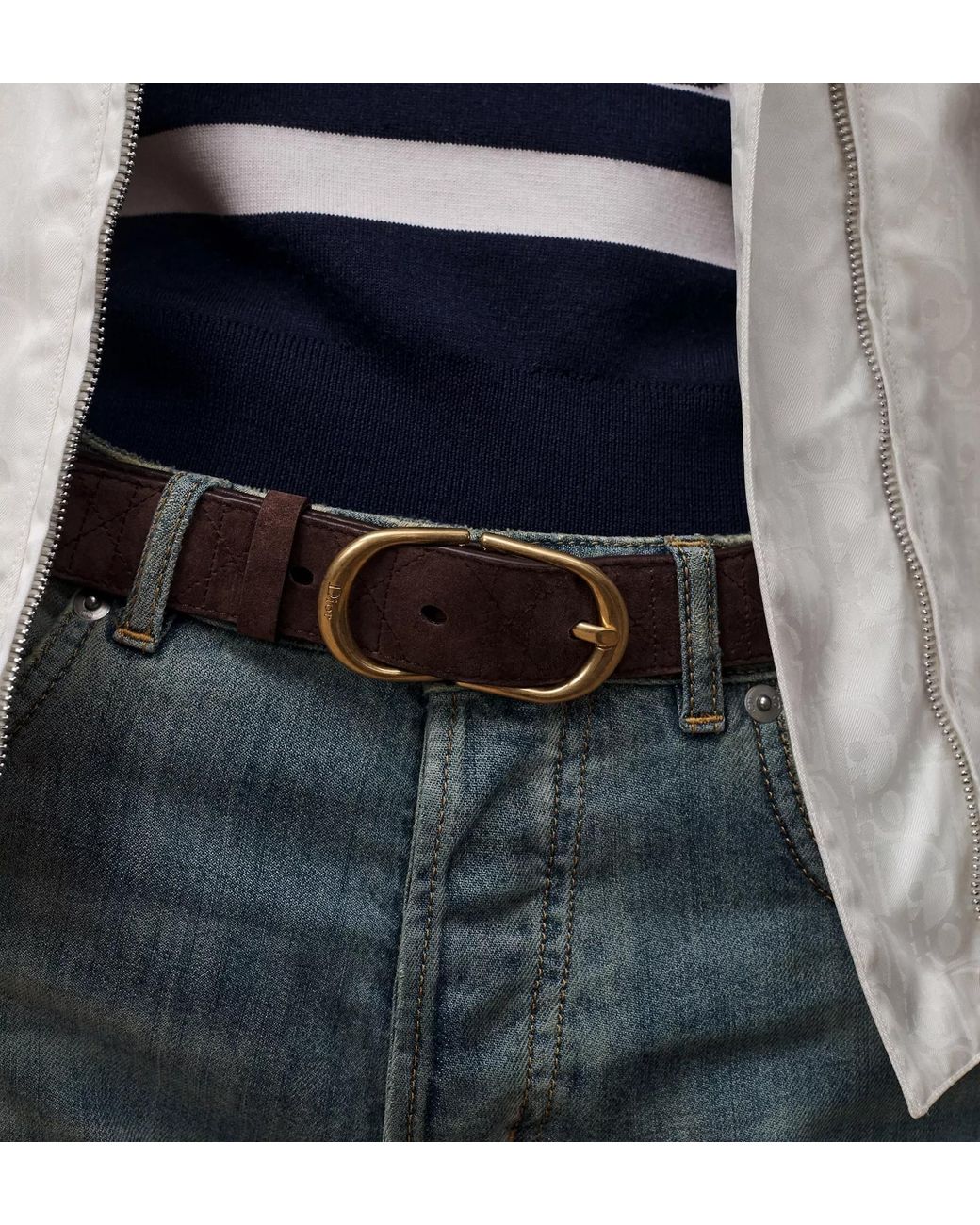 Dior Blue Cd Classy Belt
