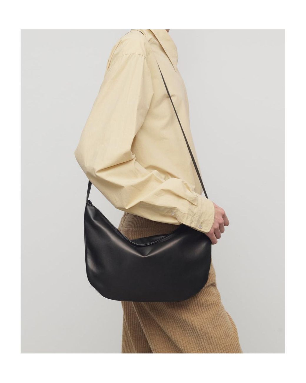 The Row White Ew Izzy Zip-Up Crossbody Bag