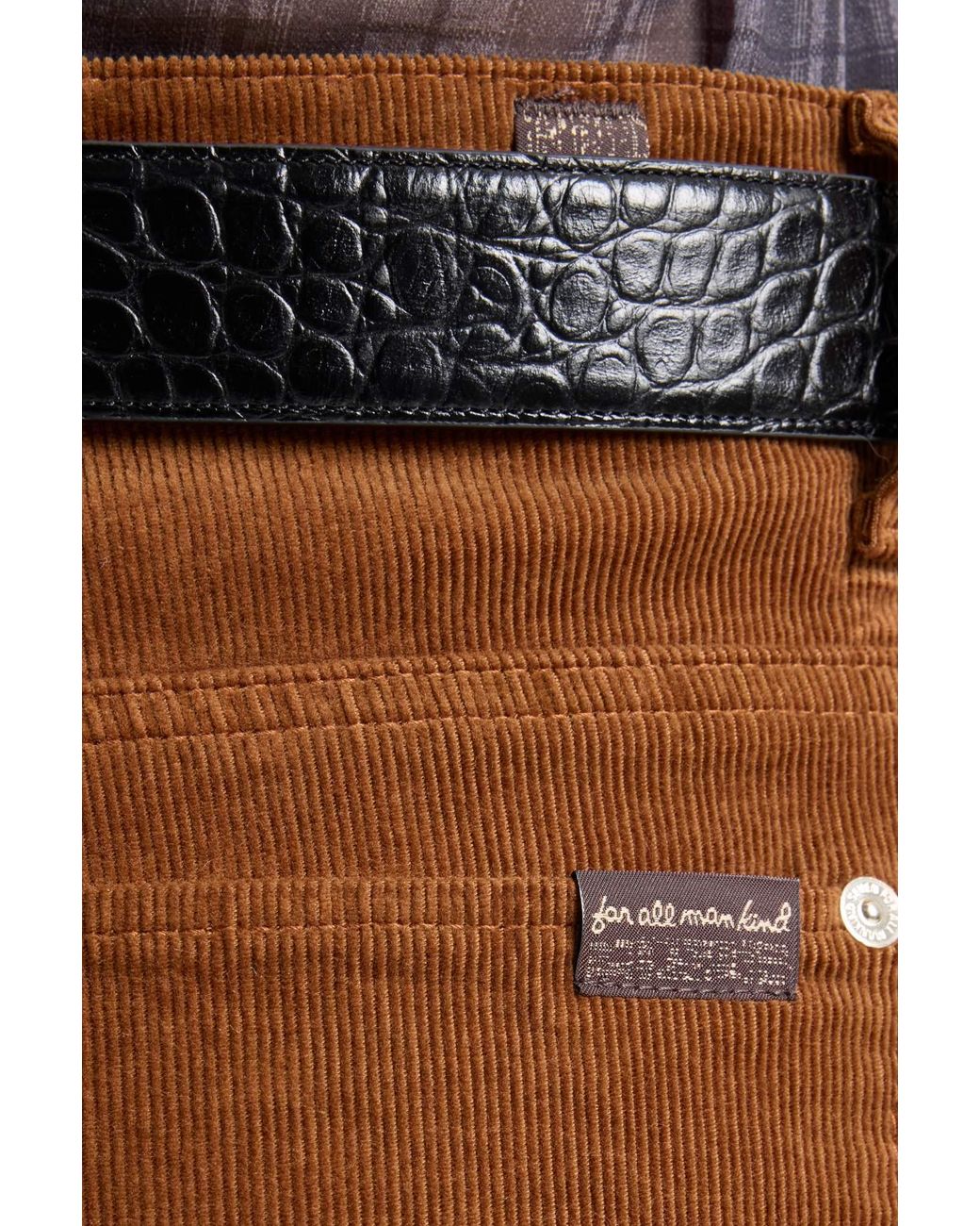 7 For All Mankind Brown Stovepipe Straight Pants