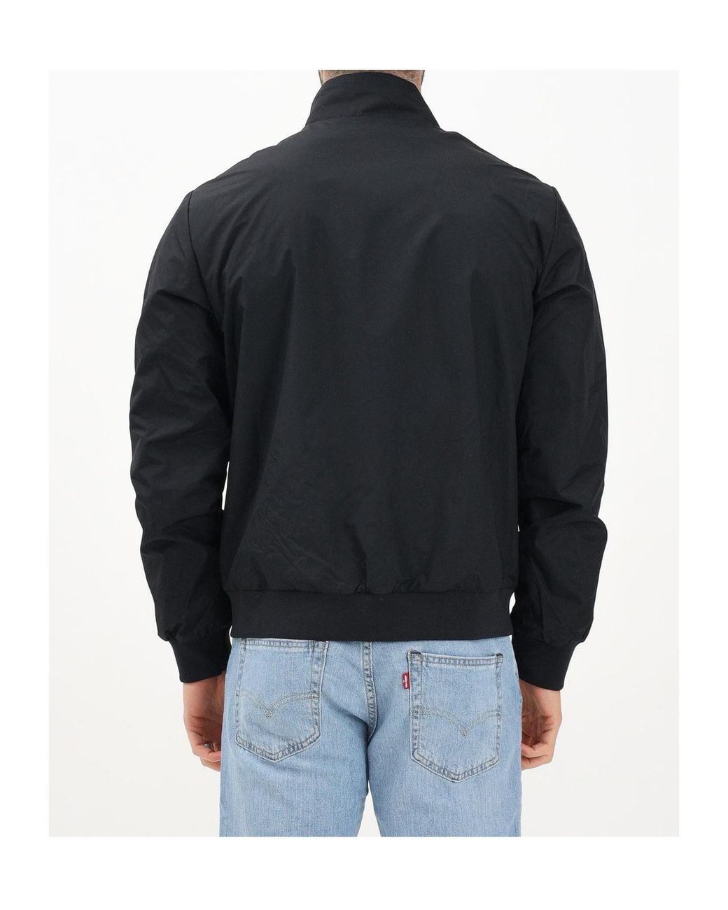 EA7 Blue Logo Printed Blouson for men