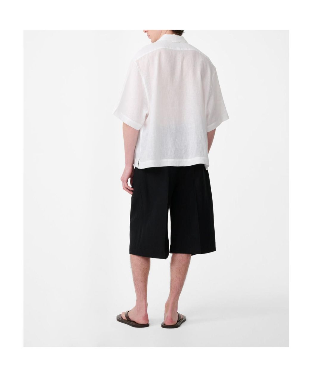 Studio Nicholson White Short-Sleeved Shirt for men