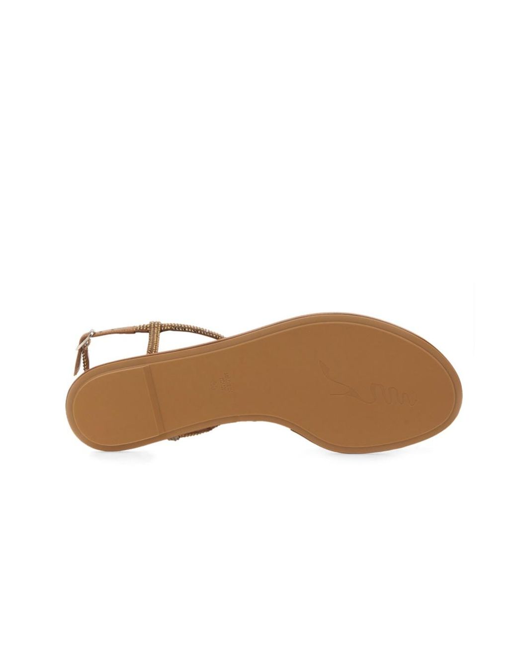 Rene Caovilla Brown René Caovilla Diana Embellished Thong Sandals