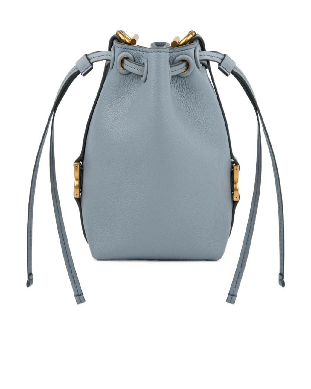 Chloé Blue Tasche Leather Bucket Bag
