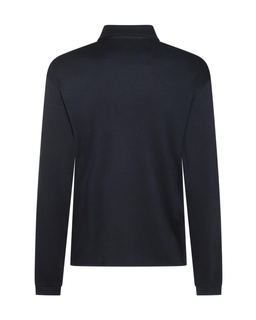Giorgio Armani Blue Buttoned Straight Hem Shirt for men