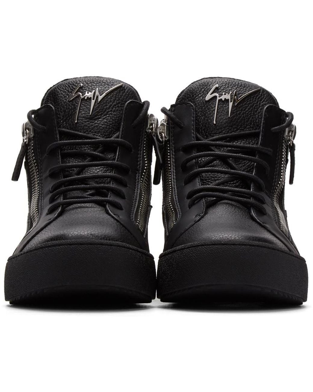 Giuseppe Zanotti Black High-Top Leisure Sneakers for men