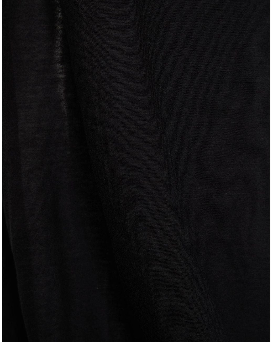 Rick Owens Black One-Shoulder Dress