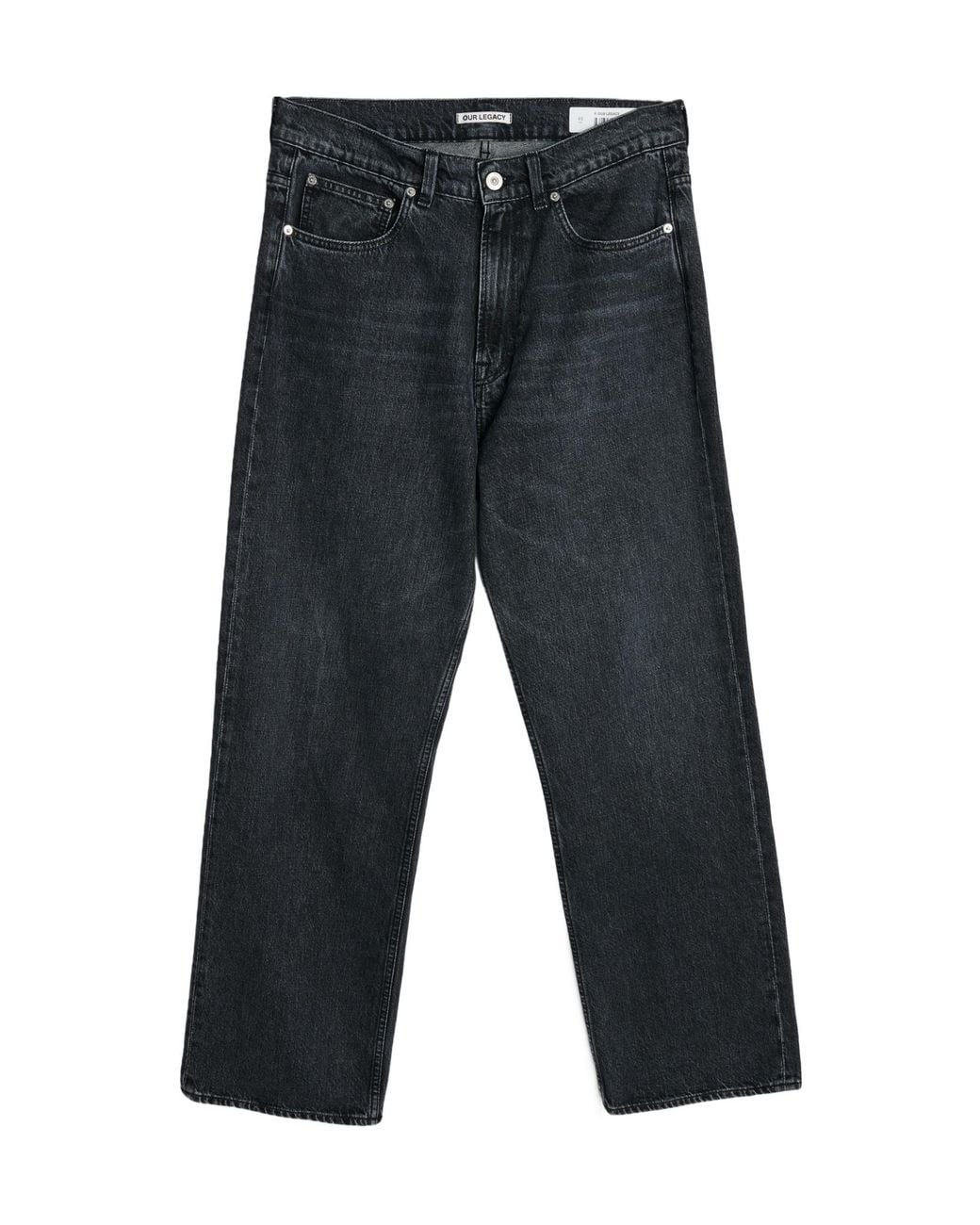 Our Legacy Gray Third Cut Relaxed Jeans for men