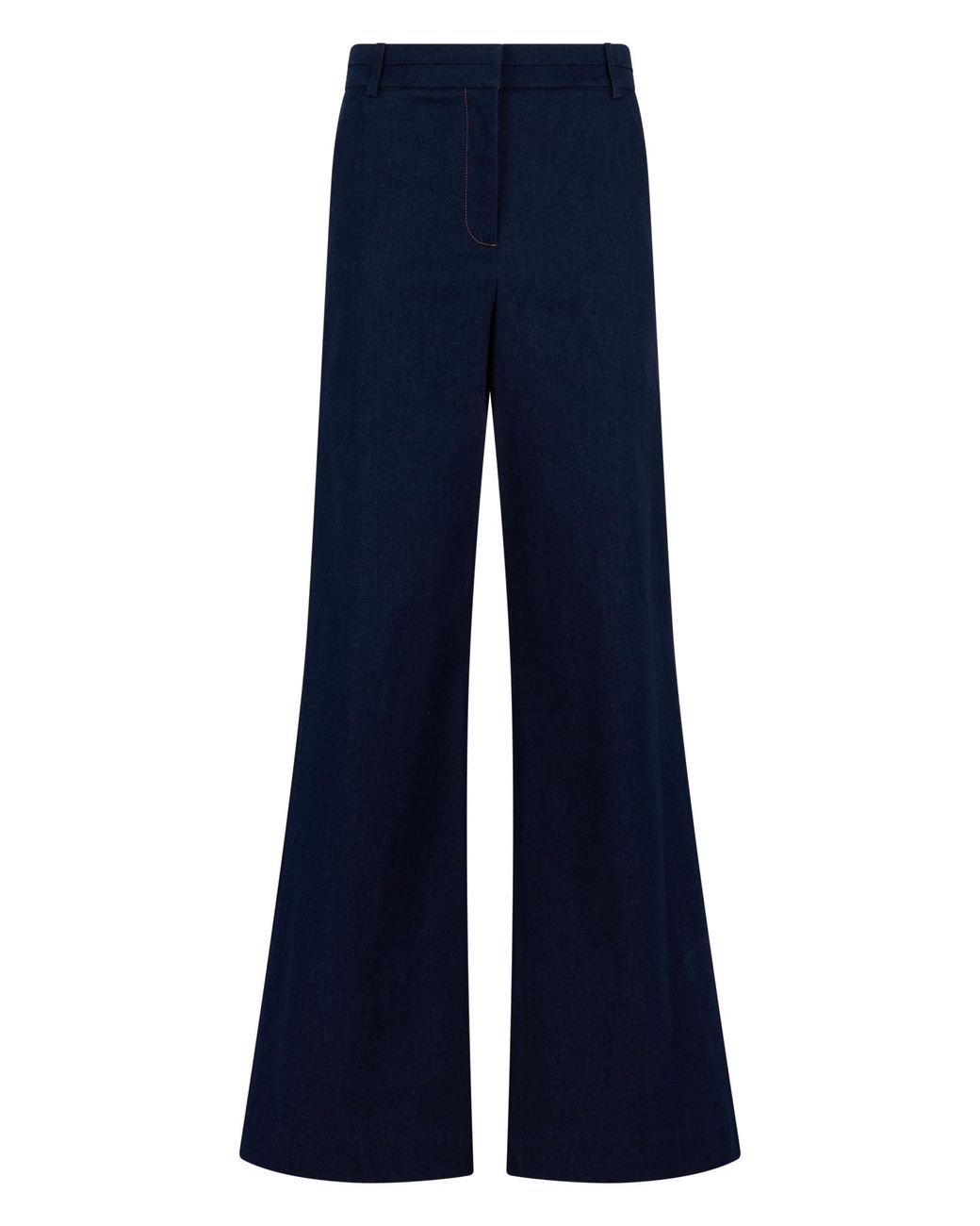 Veronica Beard Blue Bell-Bottom Denim Pants, Viscose Flared Jeans