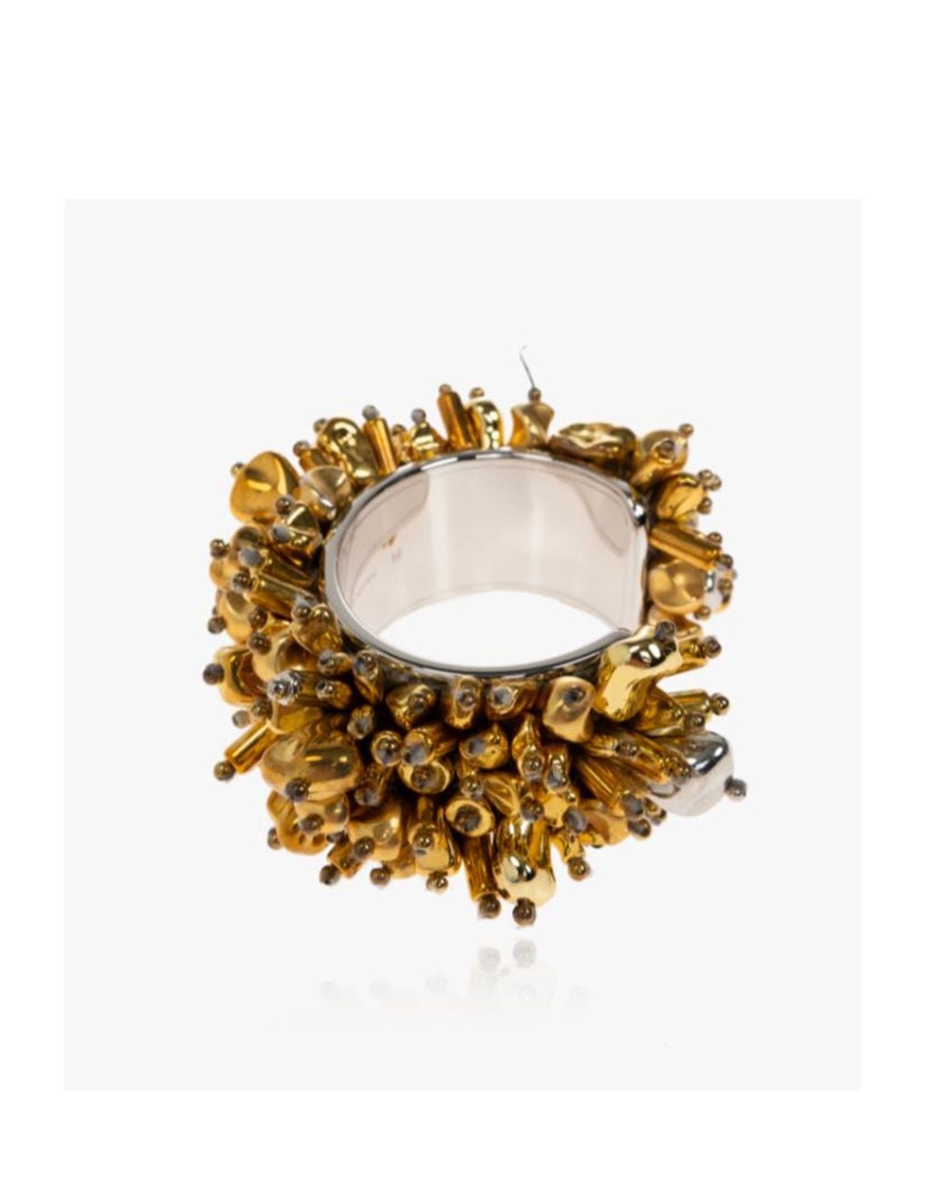 Dries Van Noten Metallic Brass Decorative Bracelet