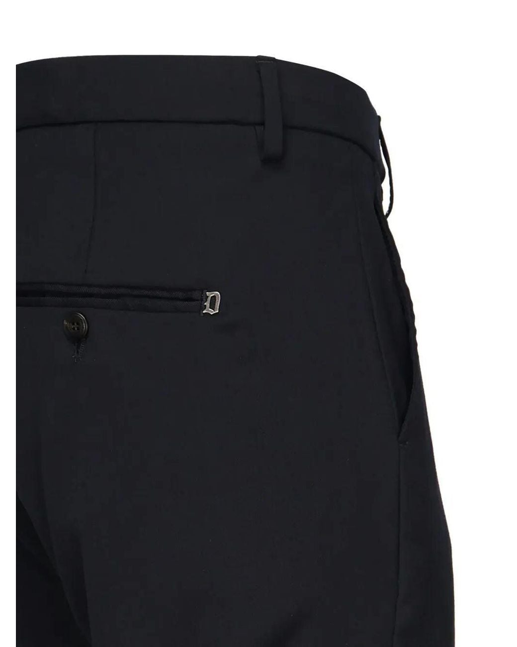 Dondup Blue Gaubert Tapered Tailored Pants for men