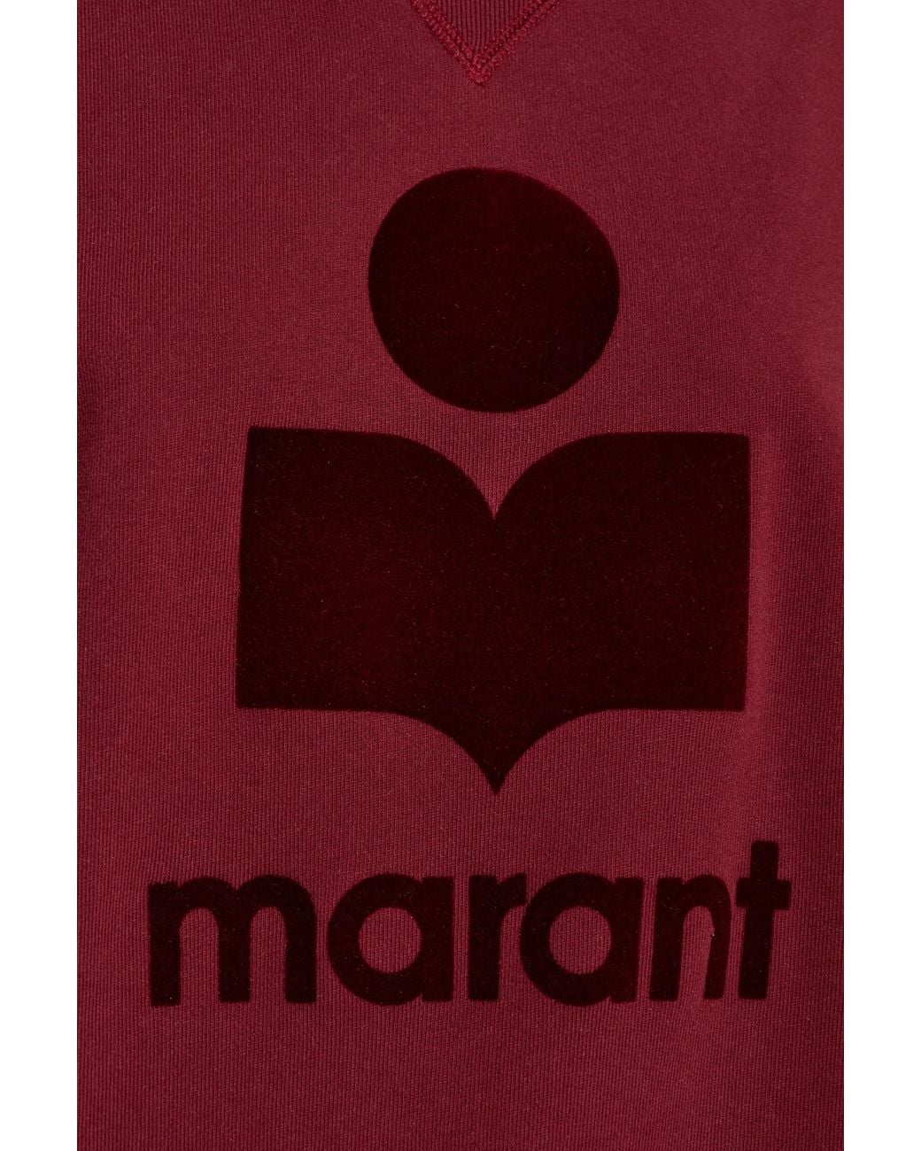 Isabel Marant Red Moby Logo-Print Sweatshirt