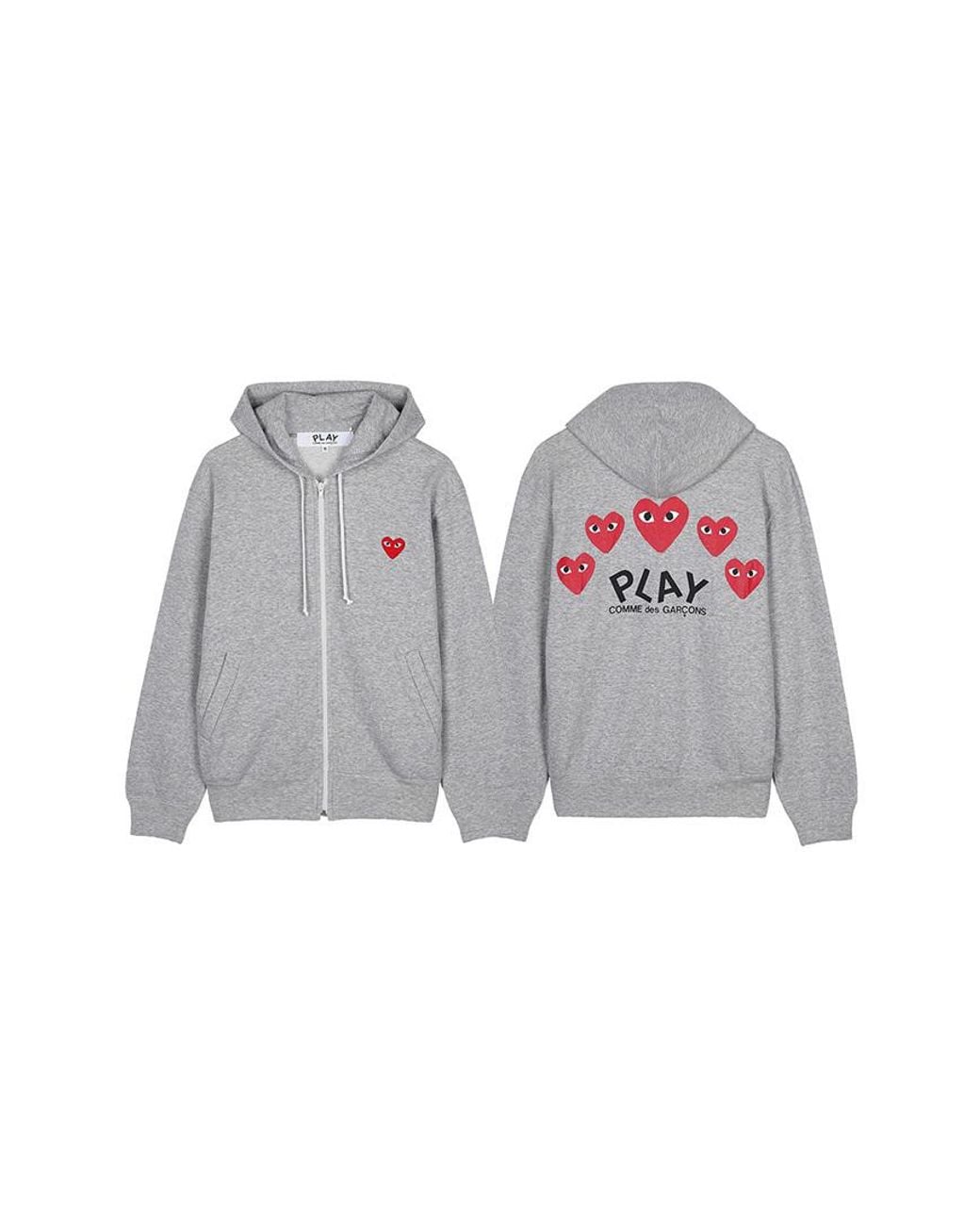 COMME DES GARÇONS PLAY Gray Long-Sleeve Sweatshirt for men