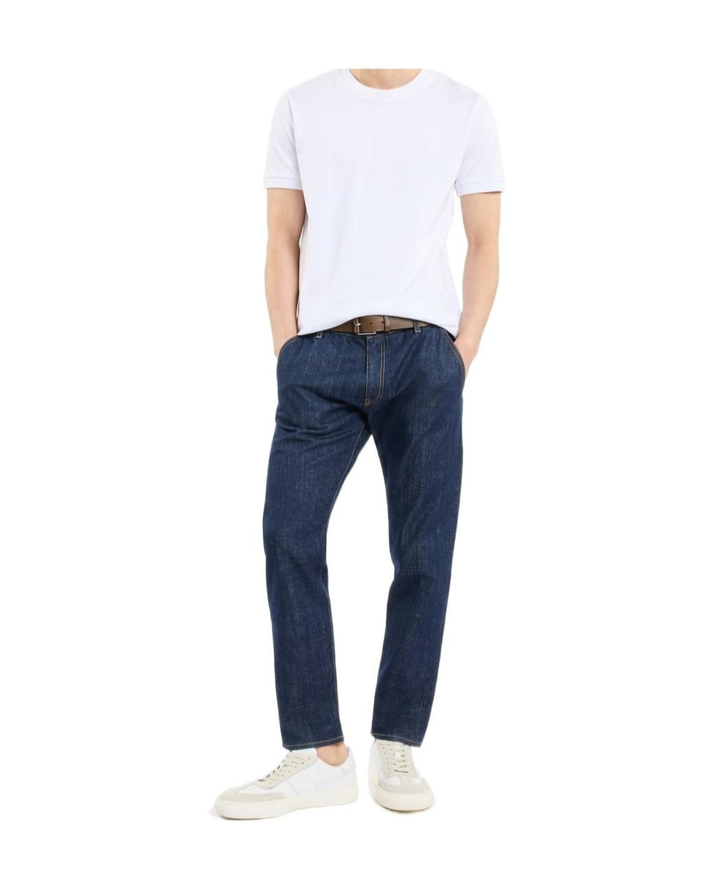 Fay White Piqué T-Shirt for men