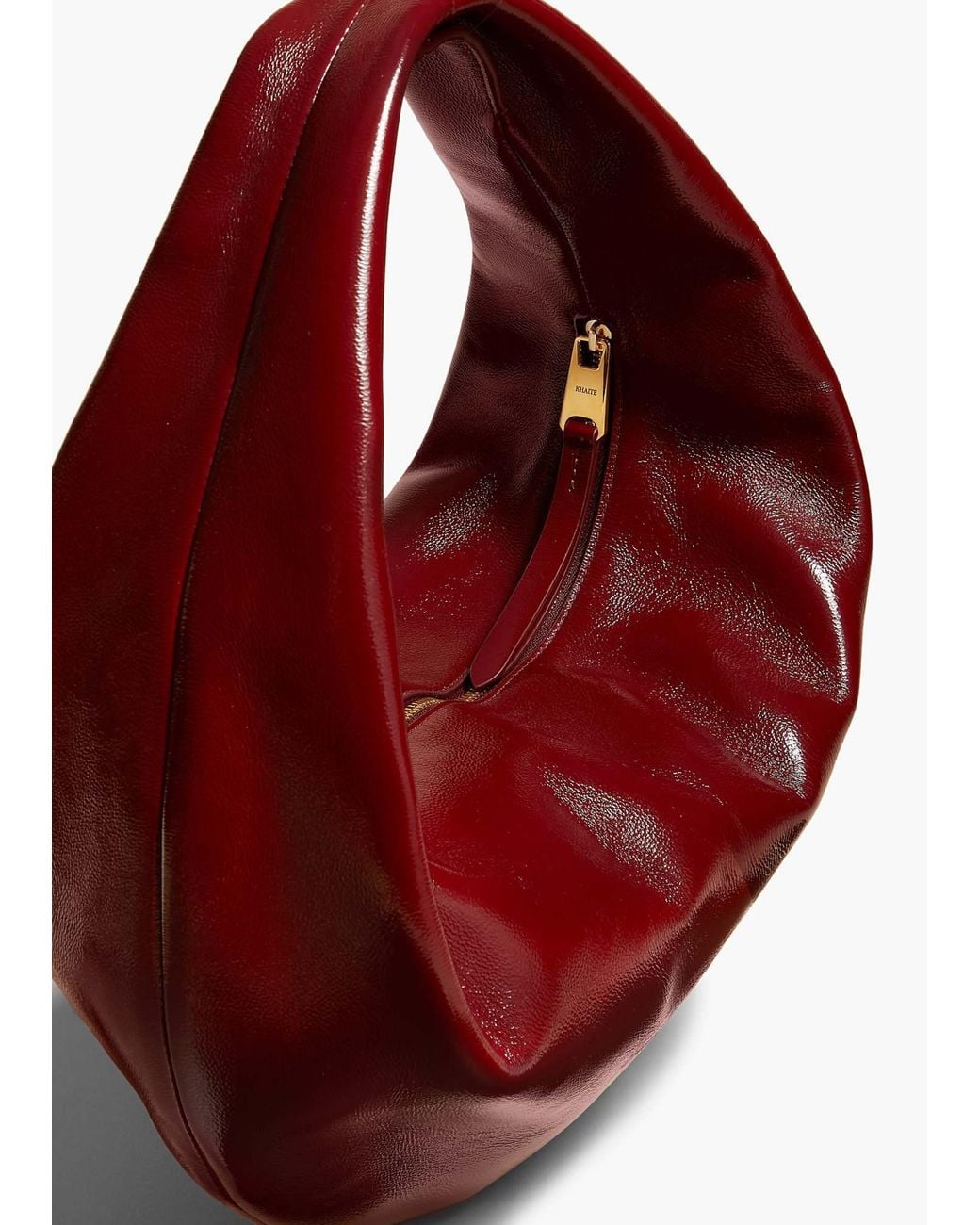 Khaite Red Olivia Zipped Shoulder Bag