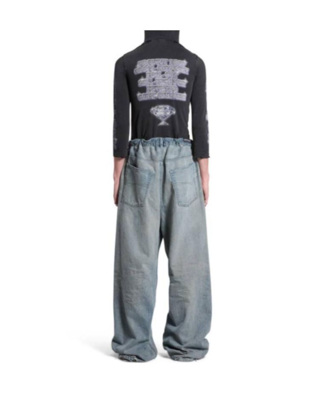 Balenciaga Gray Snbn Long-Sleeved Hoodie for men