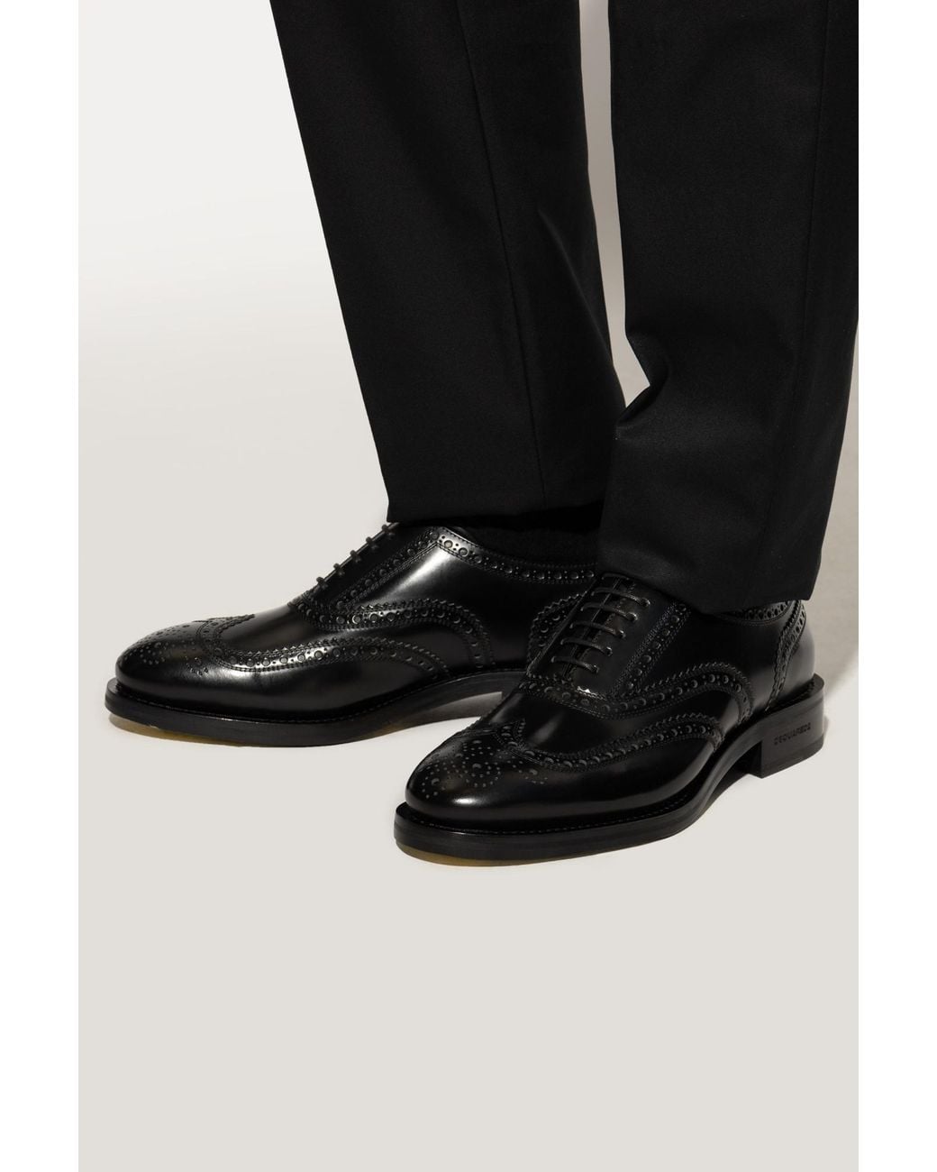 DSquared² Black Classic Evening Oxford Shoes for men