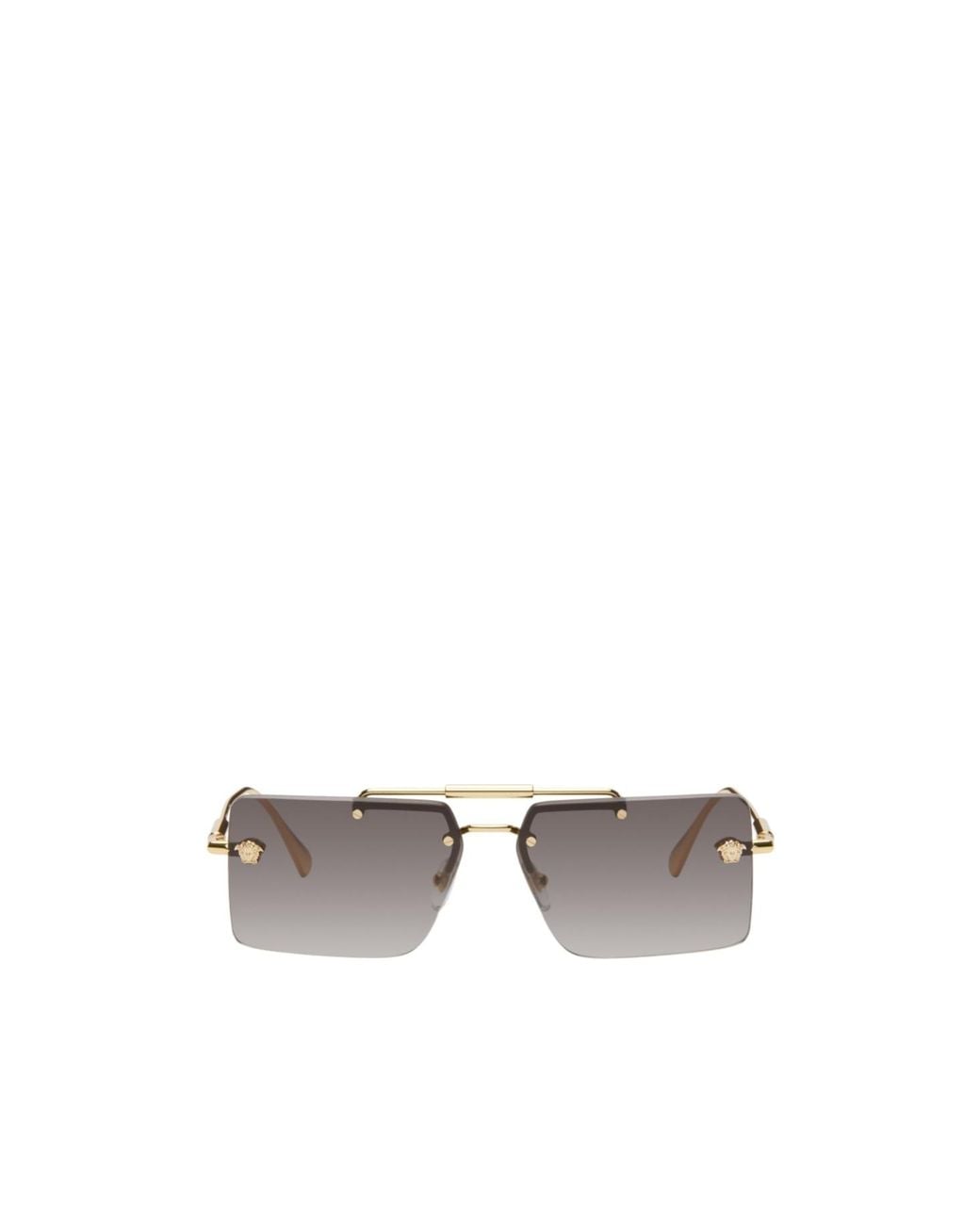 Versace Metallic Logo Details Sunglasses for men