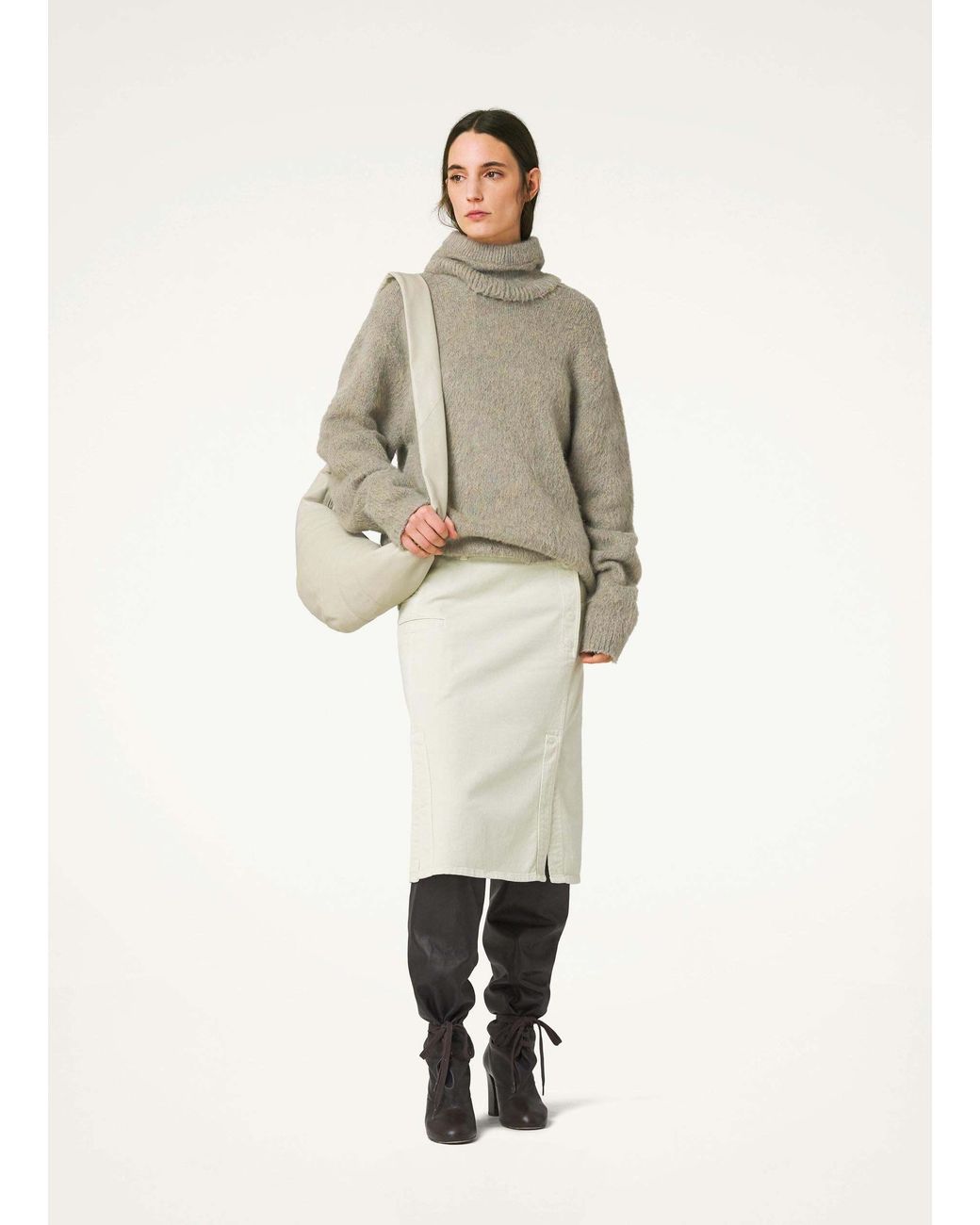 Lemaire Natural Crewneck Knitted Jumper for men