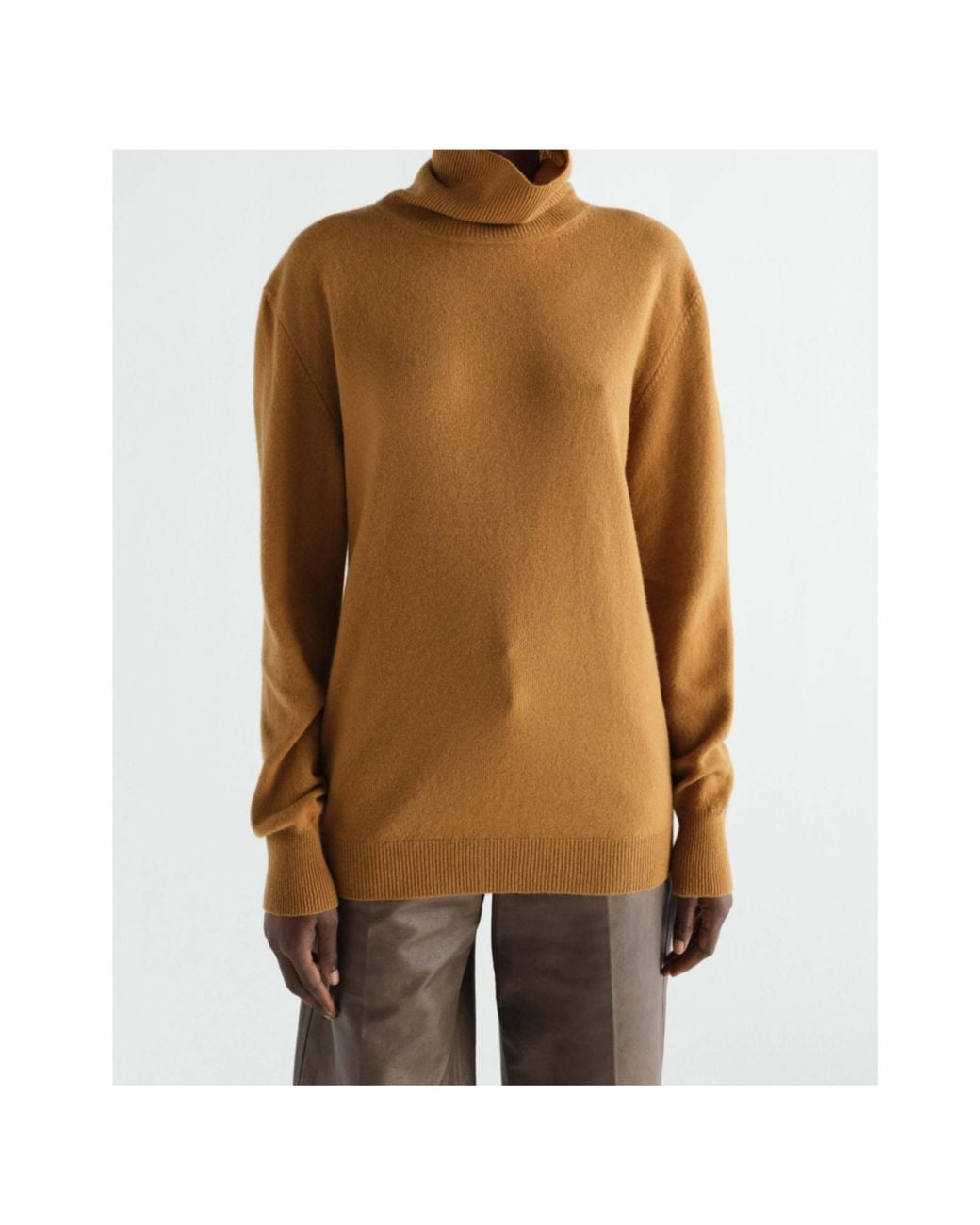 Lemaire Brown Stand-Collar Sweater