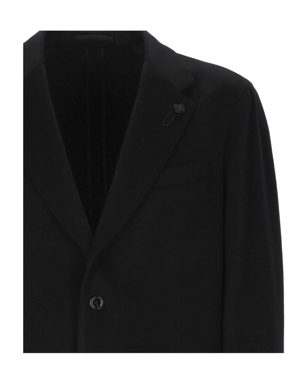 Lardini Black Single Breasted Jacket for men