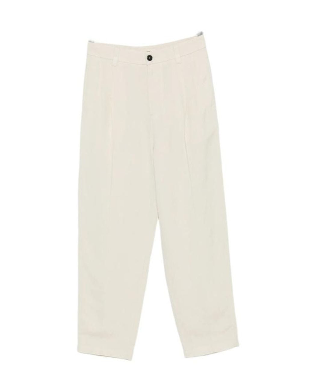 Barena White Button-Up Casual Pants