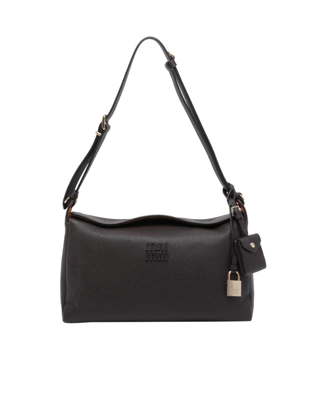 Miu Miu Black Patterned Shoulder Bag