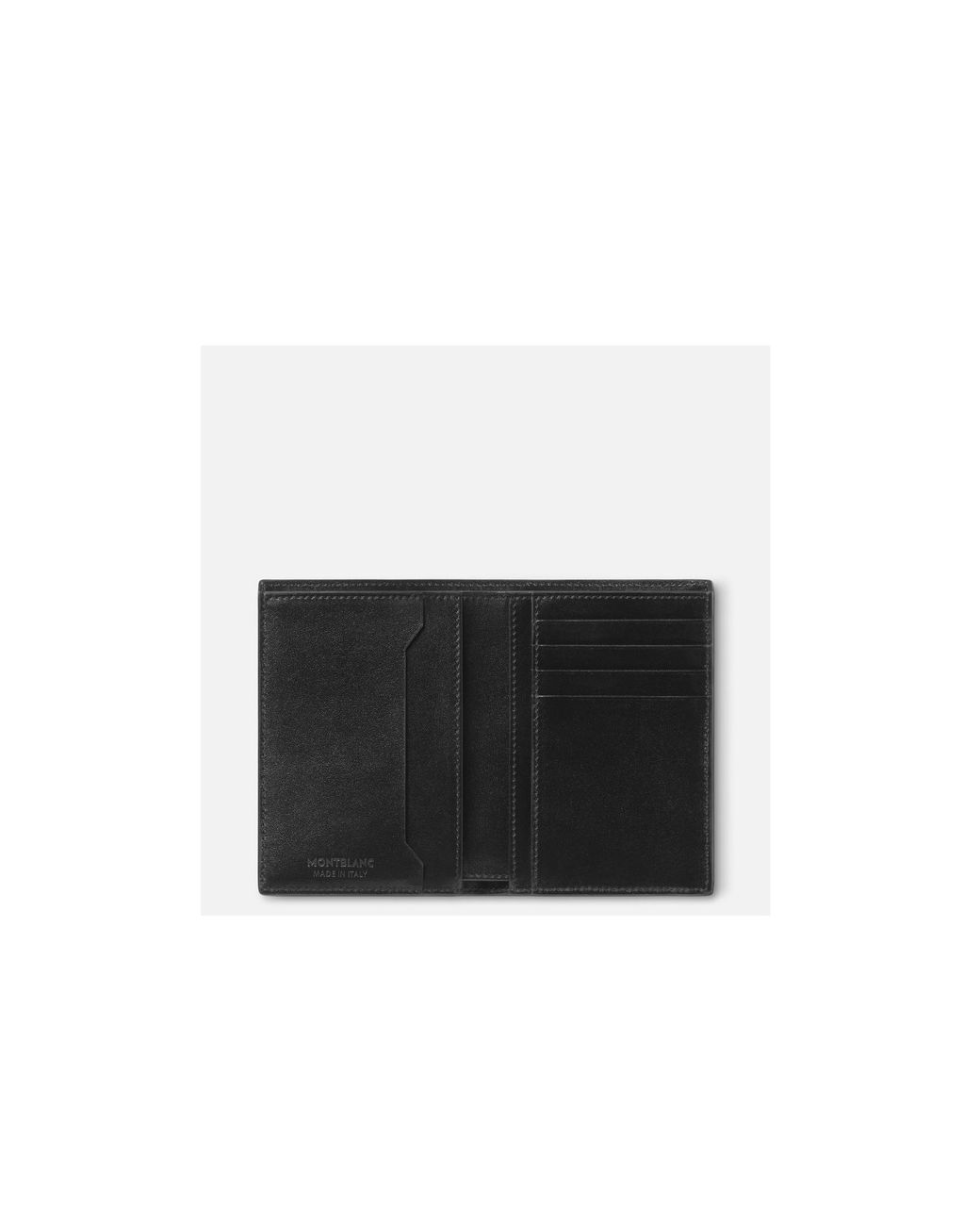 Montblanc Black Mini Logo Plaque 4Cc Wallet for men