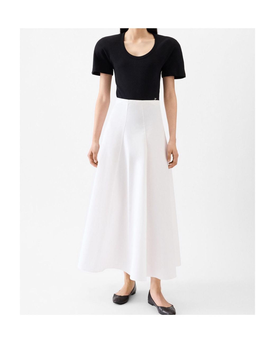 Jacquemus White La Jupe Triangle Flared Skirt