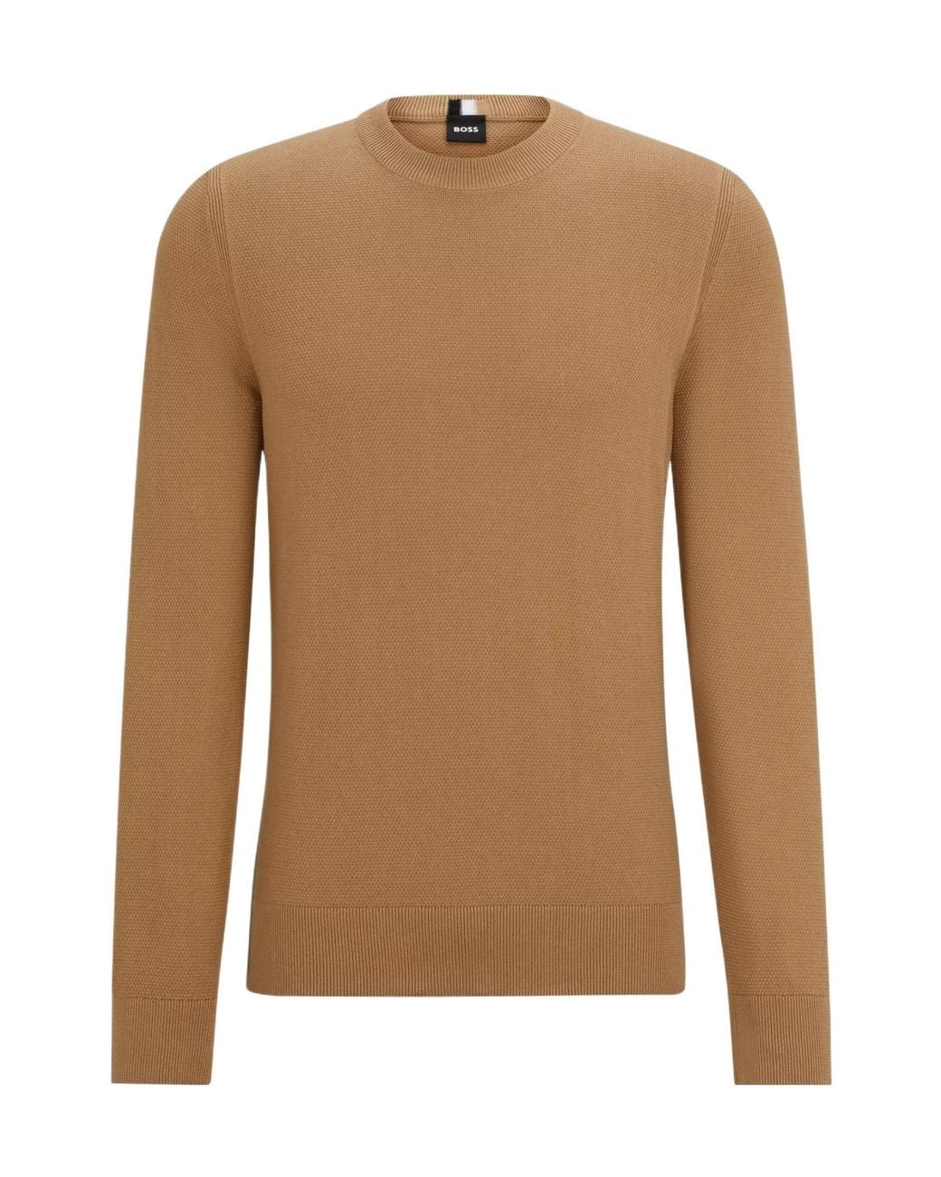 Boss Brown Ecaio-P Knitted Jumper for men