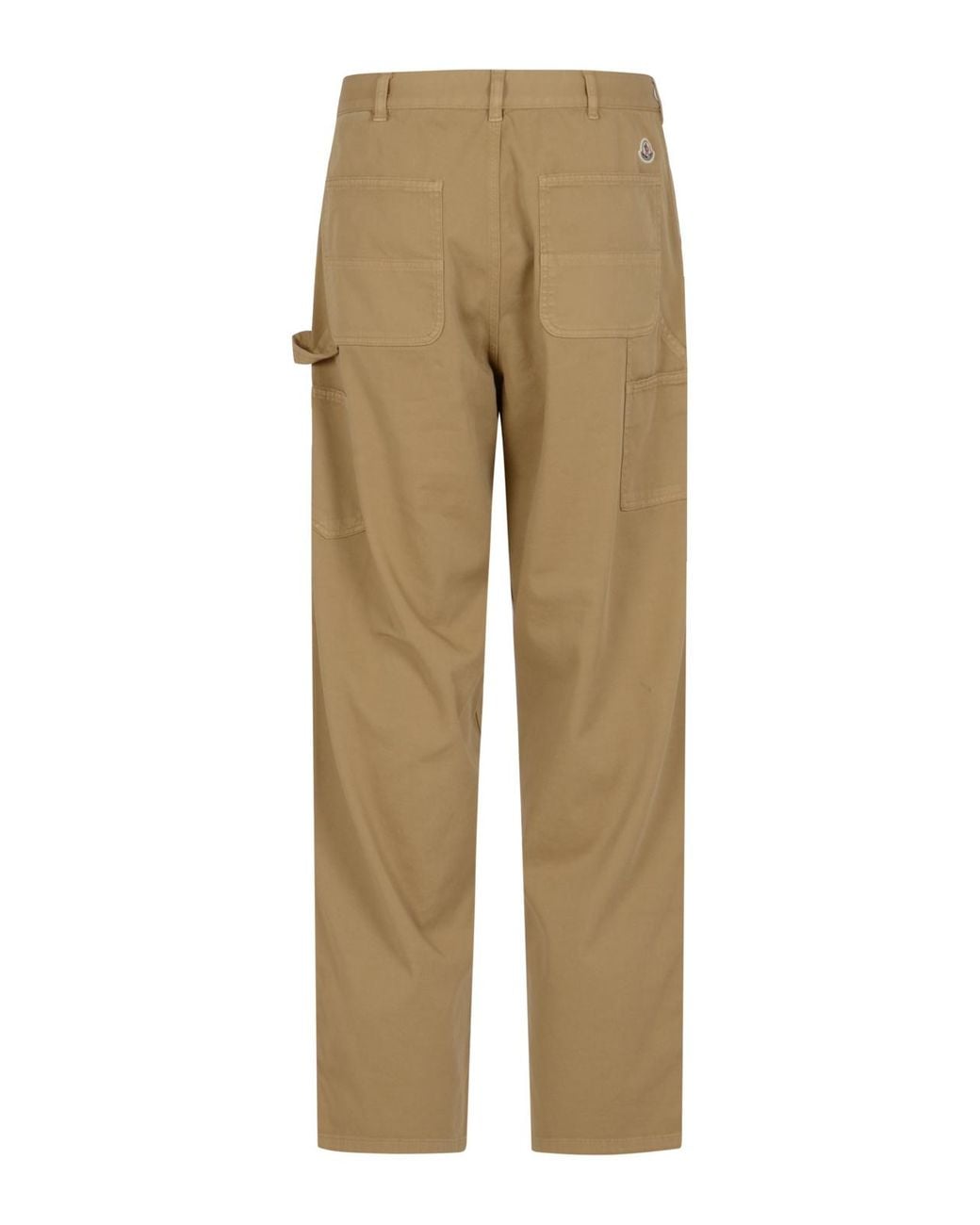 Moncler Natural Gabardine Cargo Pants for men