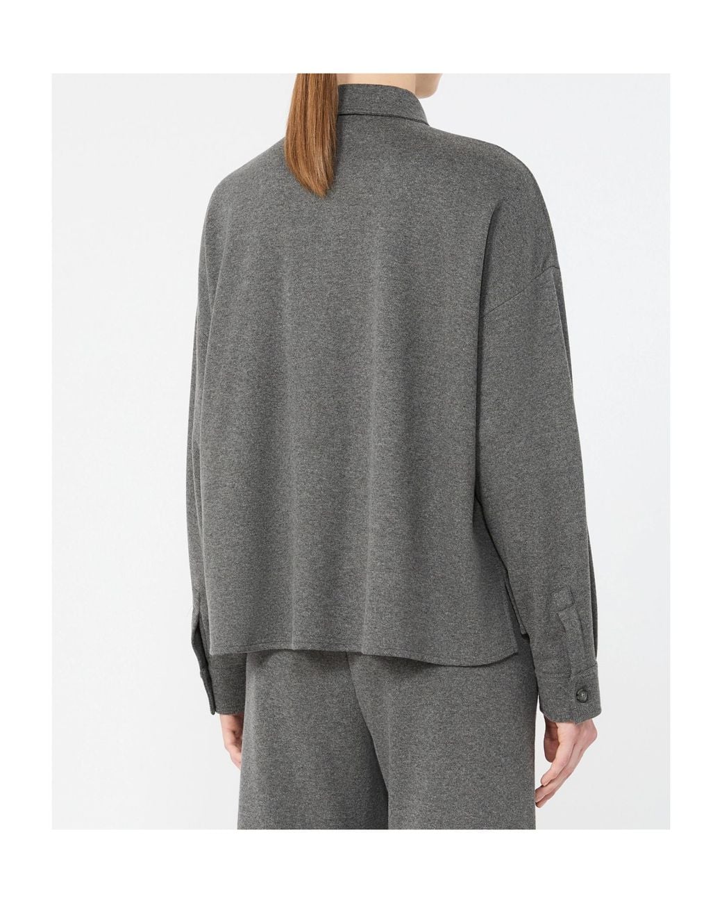 Weekend by Maxmara Gray Wkdagiate Micro Jacquard Jersey Jacket