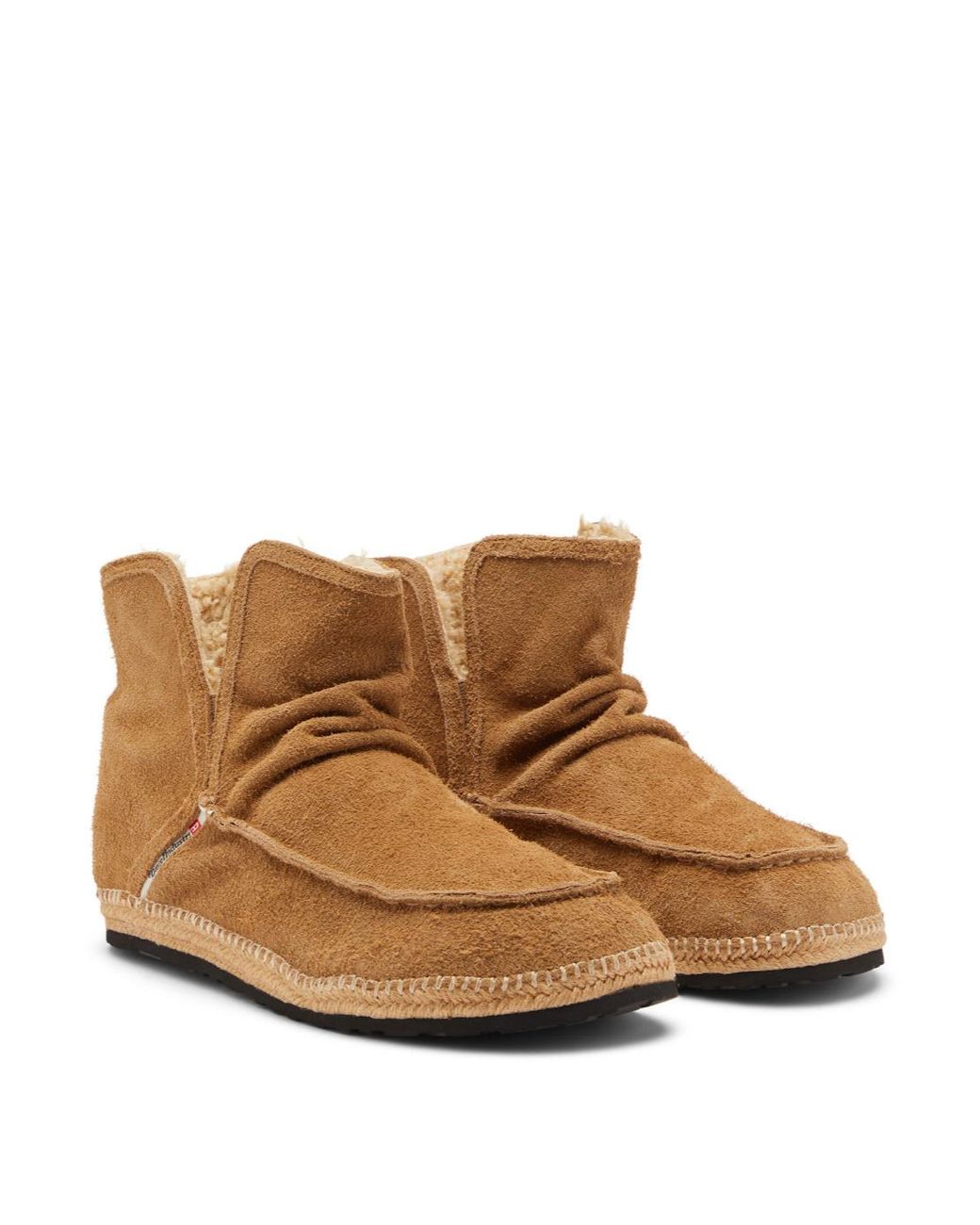 DIESEL Brown D-Lukas Ankle Boots for men