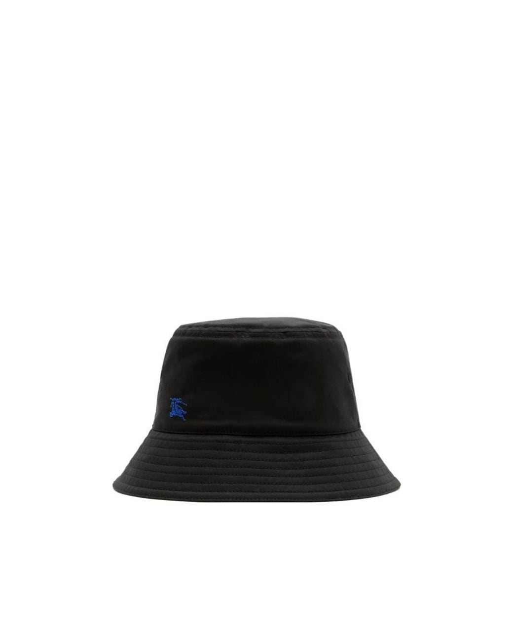Burberry Black Ekd Logo-Embroidered Cotton Bucket Hat for men