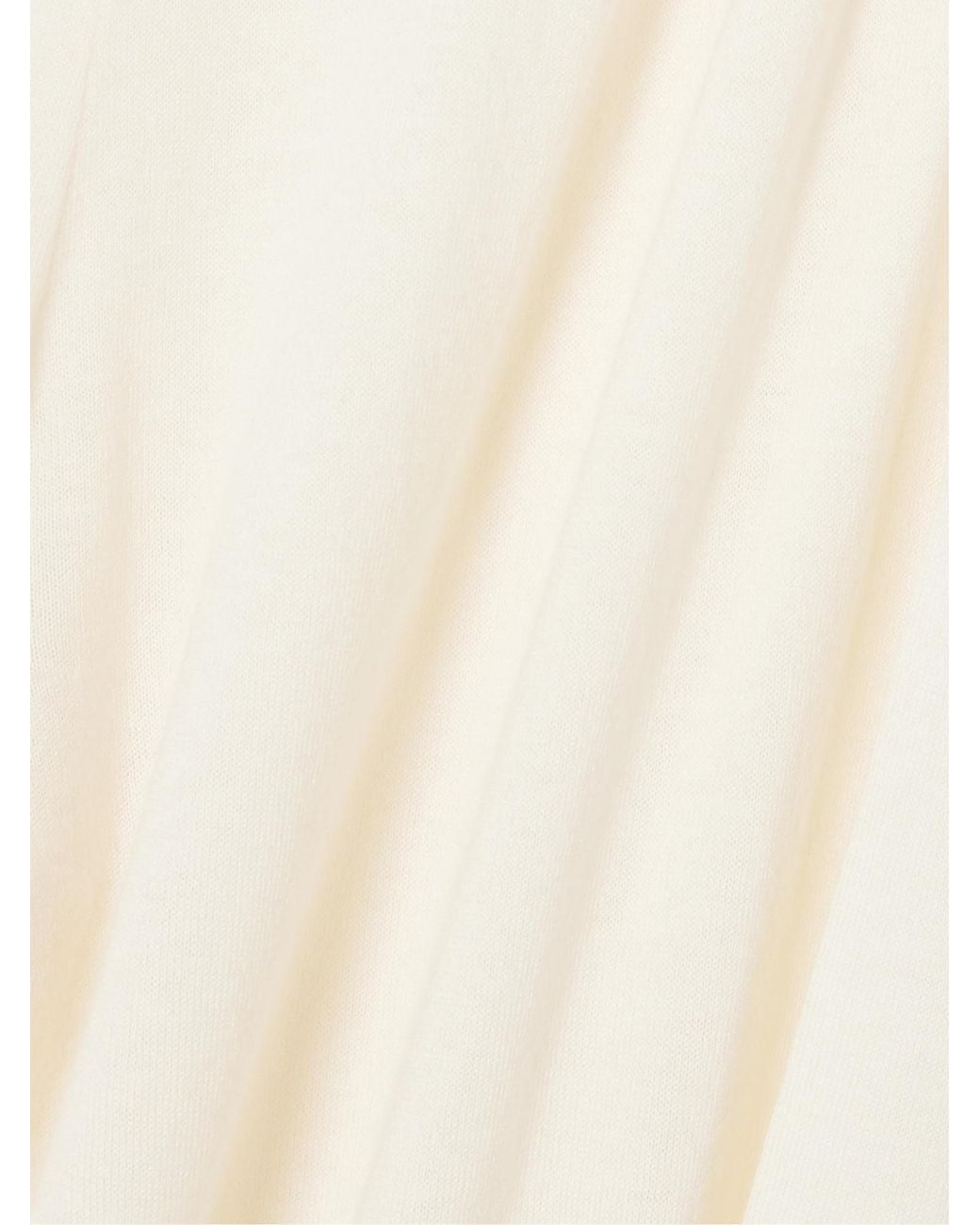 Eres White High-Waisted Casual Trousers
